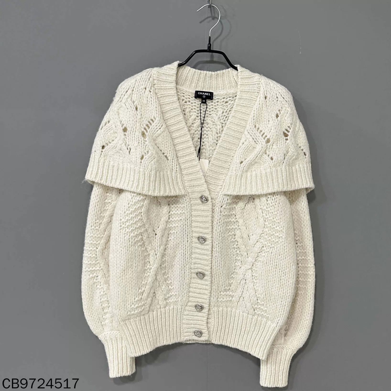 Chanel Chanel Women's Cream White Wool Duster Cardigan 38 99 New Size S / US 4 / IT 40 - 2 Thumbnail