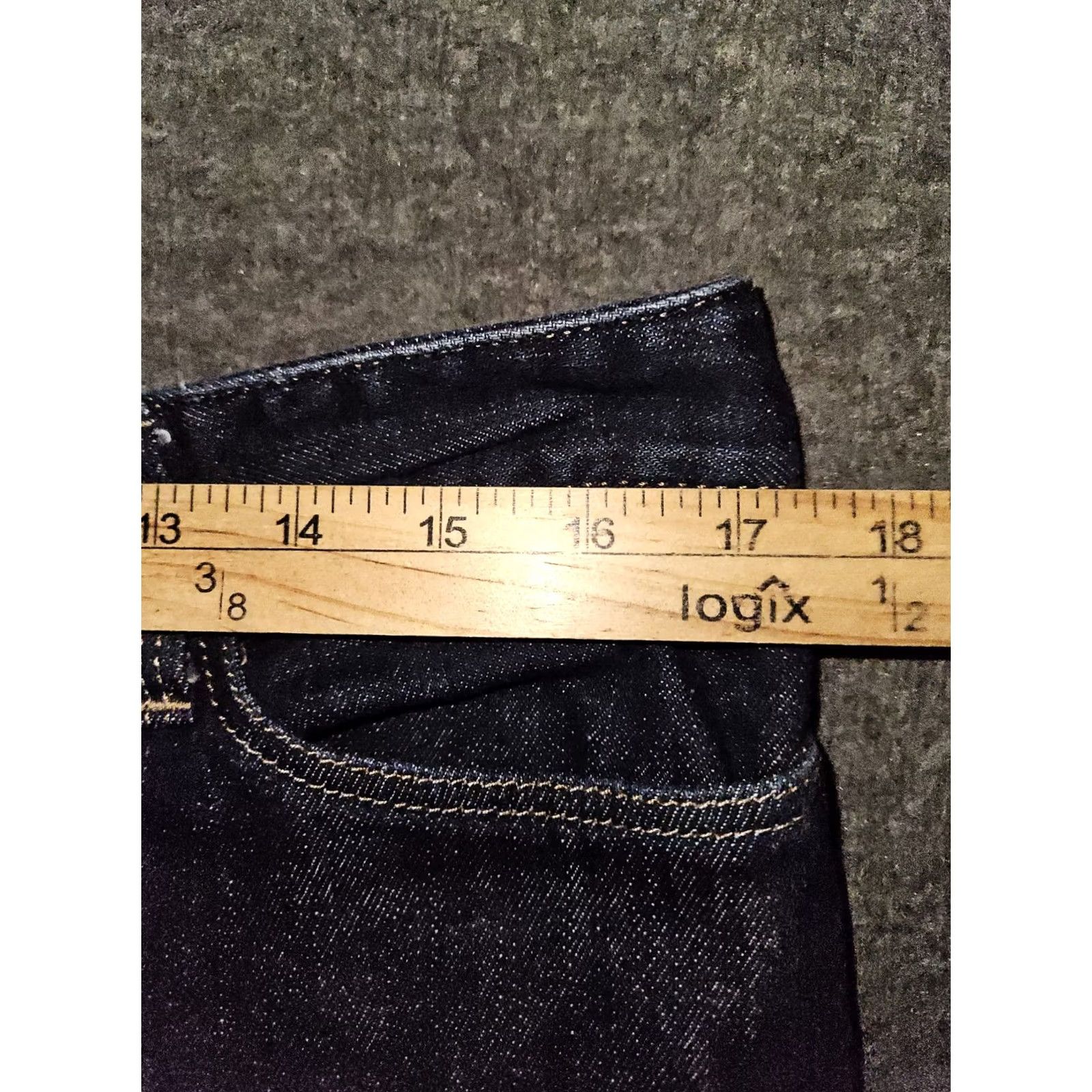 Eddie Bauer Eddie Bauer Jeans Curvy Slim Straight Women 12L Blue Low Rise Denim Inseam 30 City Nature Include Pockets Stretch Stylish Comfort Size 34" / US 12 / IT 48 - 5 Thumbnail