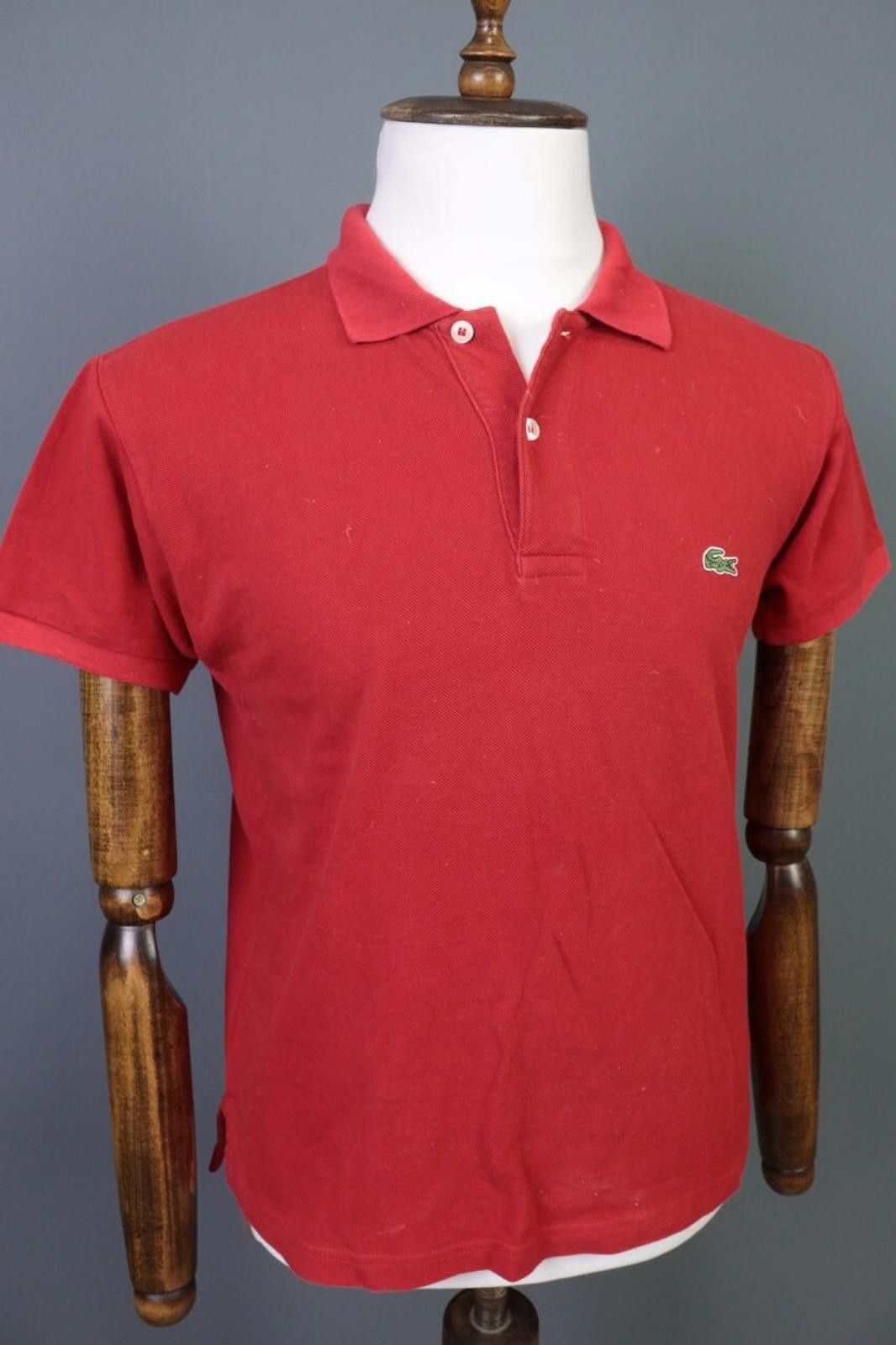 Lacoste Men Lacoste Red Short Sleeve Polo Shirt Size 5 / L Size US L / EU 52-54 / 3 - 8 Thumbnail