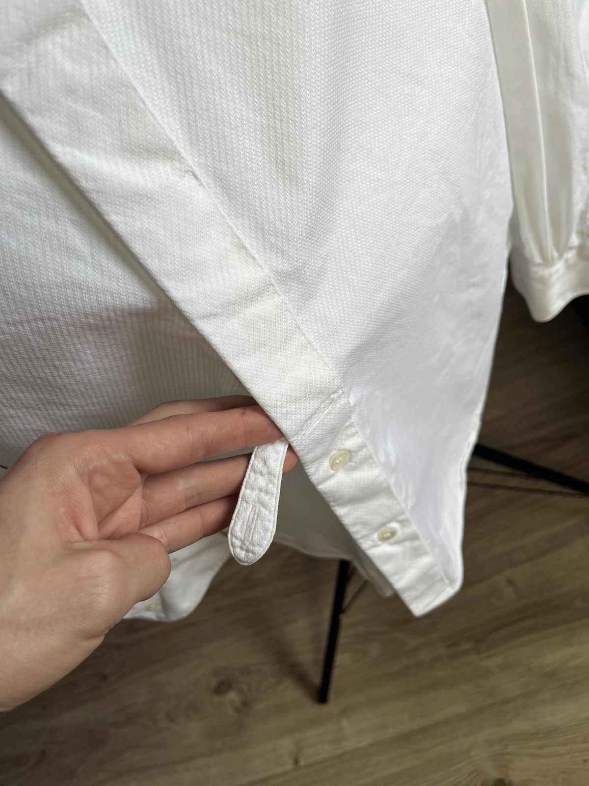 Junya Watanabe Junya Watanabe Comme des Garcons MAN White Oxford Shirt Size US L / EU 52-54 / 3 - 7 Thumbnail