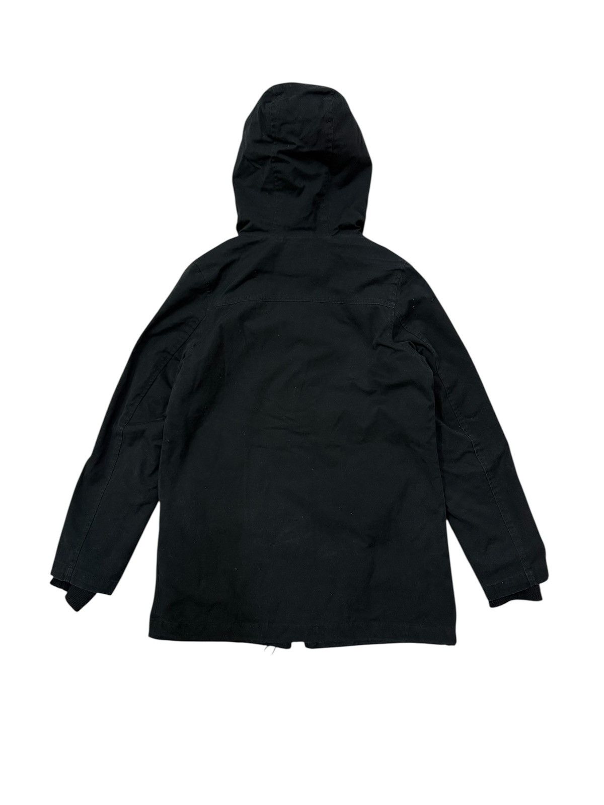 Japanese Brand Bluemoon Jeans Patches Fleece Lined Parka Jacket Hoodie Size S / US 4 / IT 40 - 2 Thumbnail