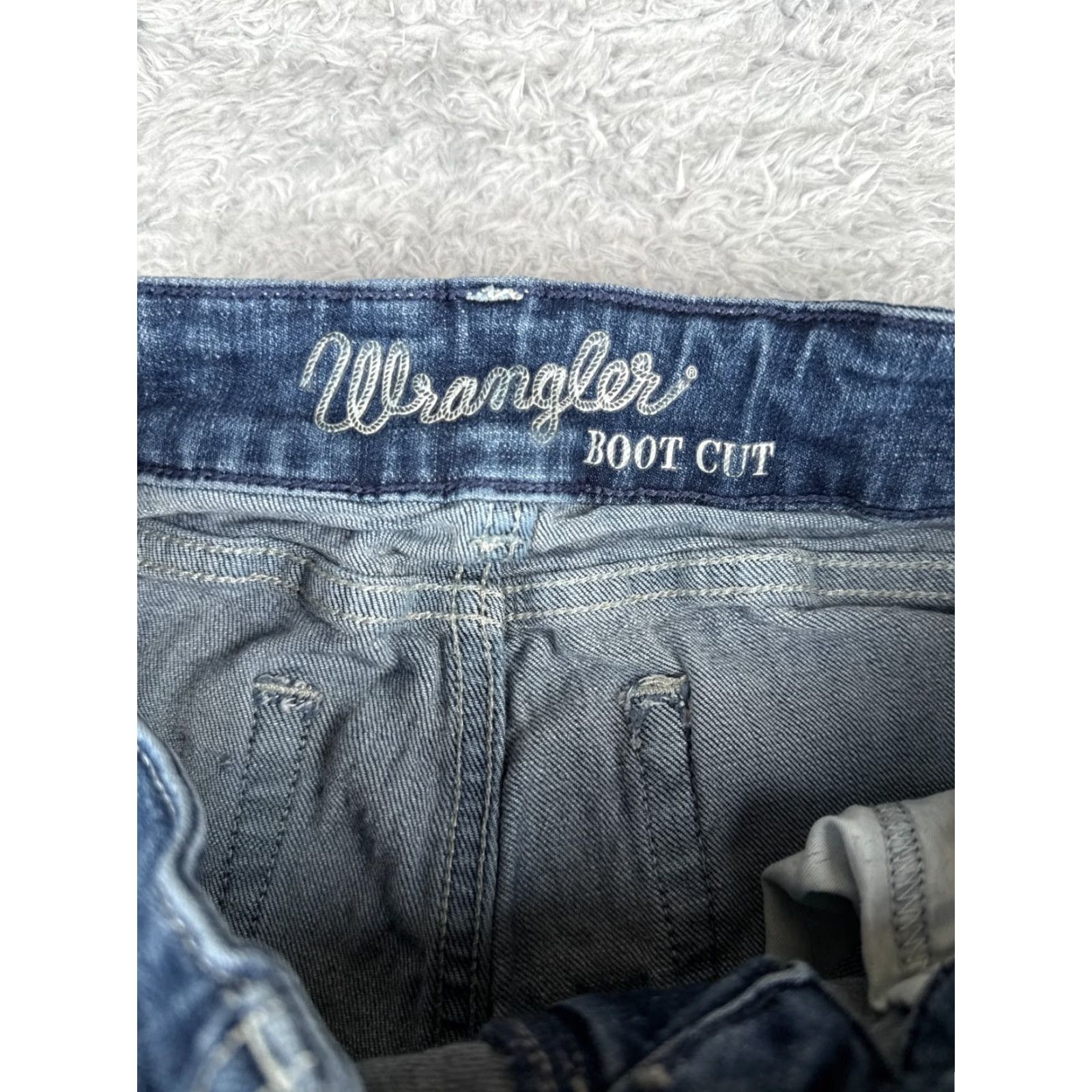 Wrangler Wrangler Jeans Juniors Bootcut 26x34 Low Rise Denim Blue Cotton Blend Women's Size 26" / US 2 / IT 38 - 6 Thumbnail