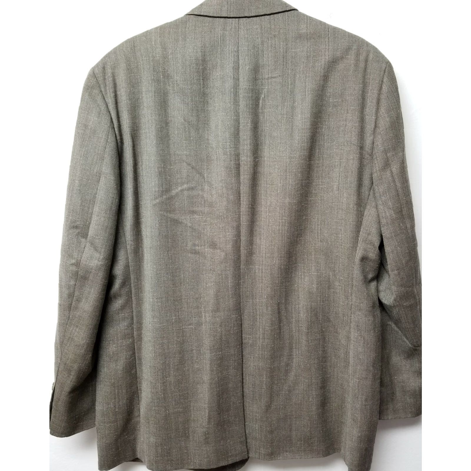 Ralph Lauren Lauren Ralph Lauren Blazer Brown Silk & Wool & Linen Blend Size 44R Size 44R - 3 Thumbnail