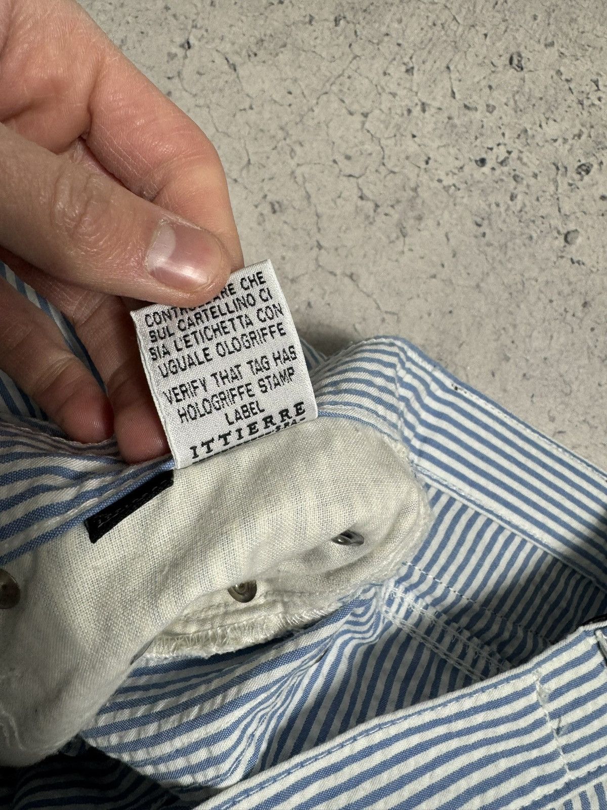 Versace Jeans Couture Versace Jeans Couture Striped Blue Luxury Pants Trousers Size US 31 - 12 Thumbnail