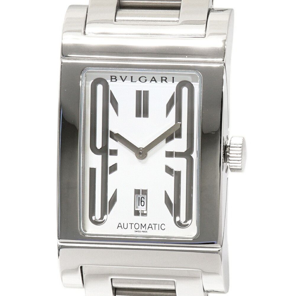 Bvlgari Bvlgari Bvlgari White Dial Rettangolo Watch RT45S Metal Automatic RT45S DUTY FREE for USA Size ONE SIZE - 1 Thumbnail