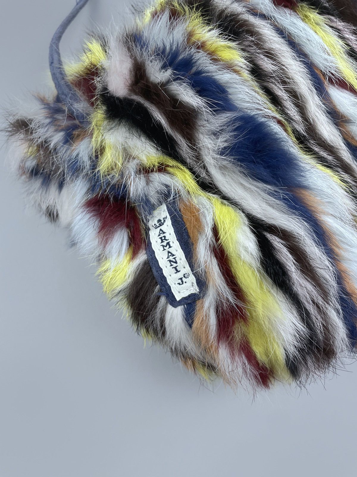 Armani Vintage Armani Jeans Rabbit Fur Trim Lace Muff Handwarme Size ONE SIZE - 3 Thumbnail