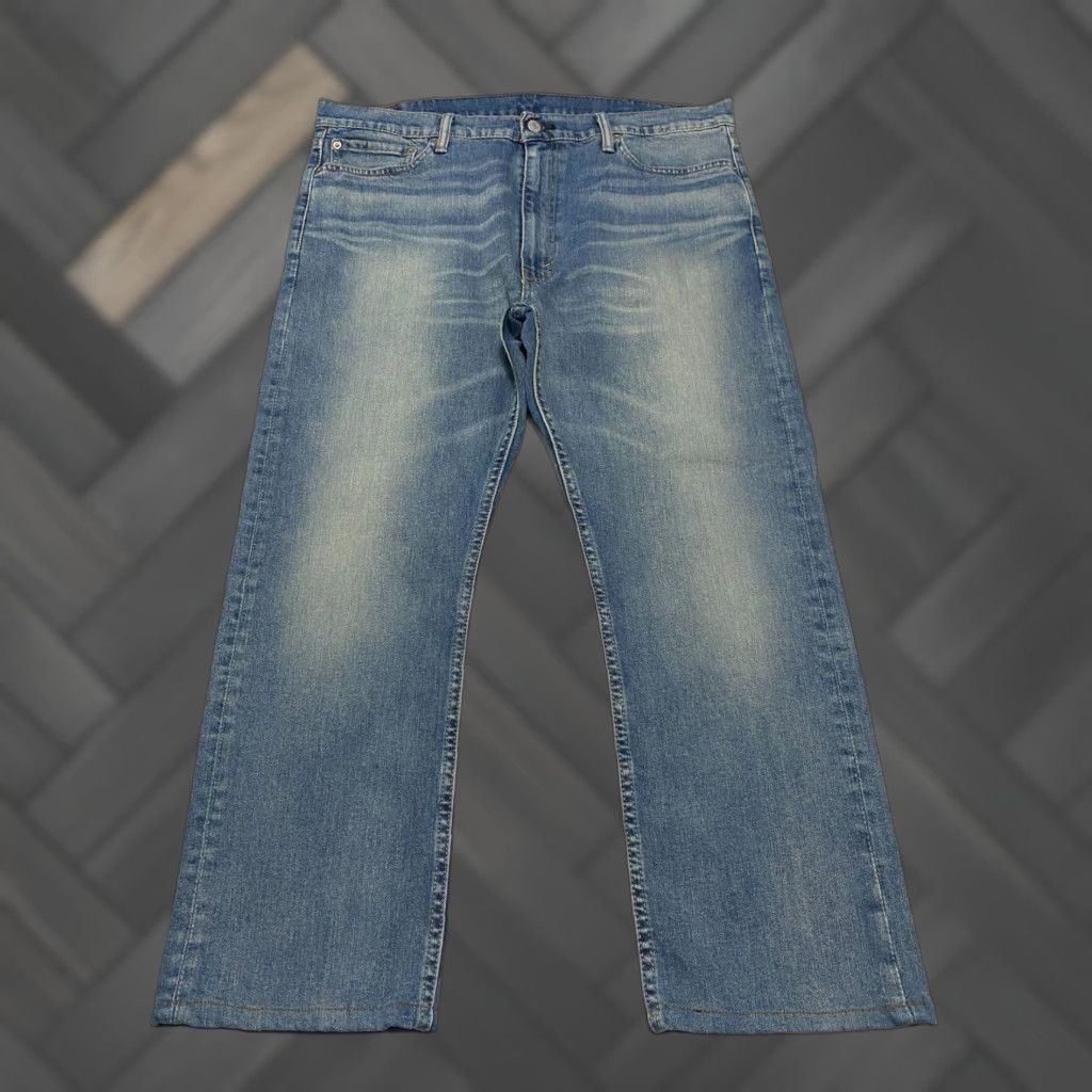 Levi's Levi's 513 Slim Straight Men's Jeans 38×26 Blue Faded Whiskers Hemmed Jeans Slim 5-Pocket Levi's 513 Men Jeans Blue 38x26 Regular Denim Stretch Hemmed Size US 38 / EU 54 - 1 Thumbnail
