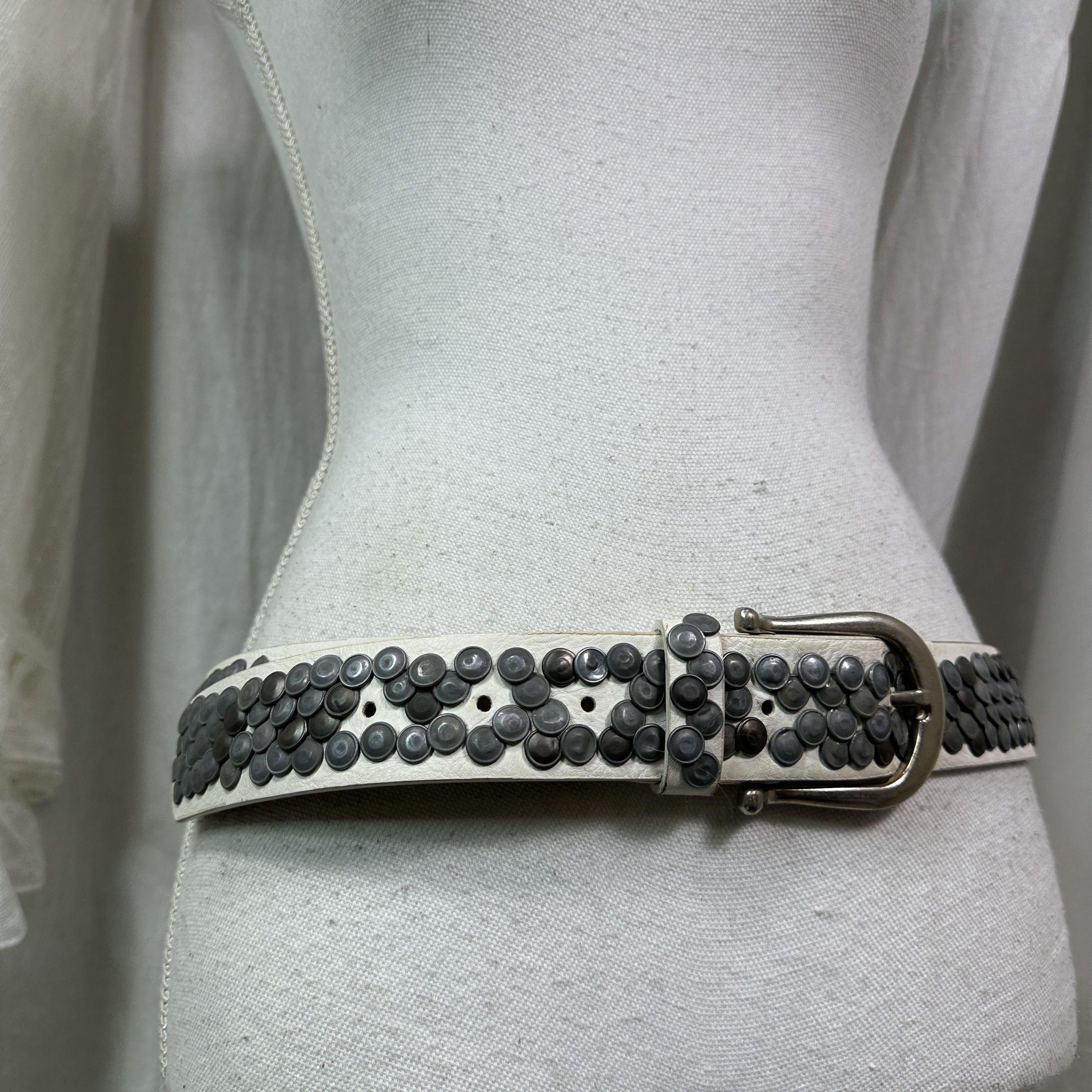 Vintage Vintage Avant Garde Grunge Studded Belt 00s Size ONE SIZE - 5 Thumbnail