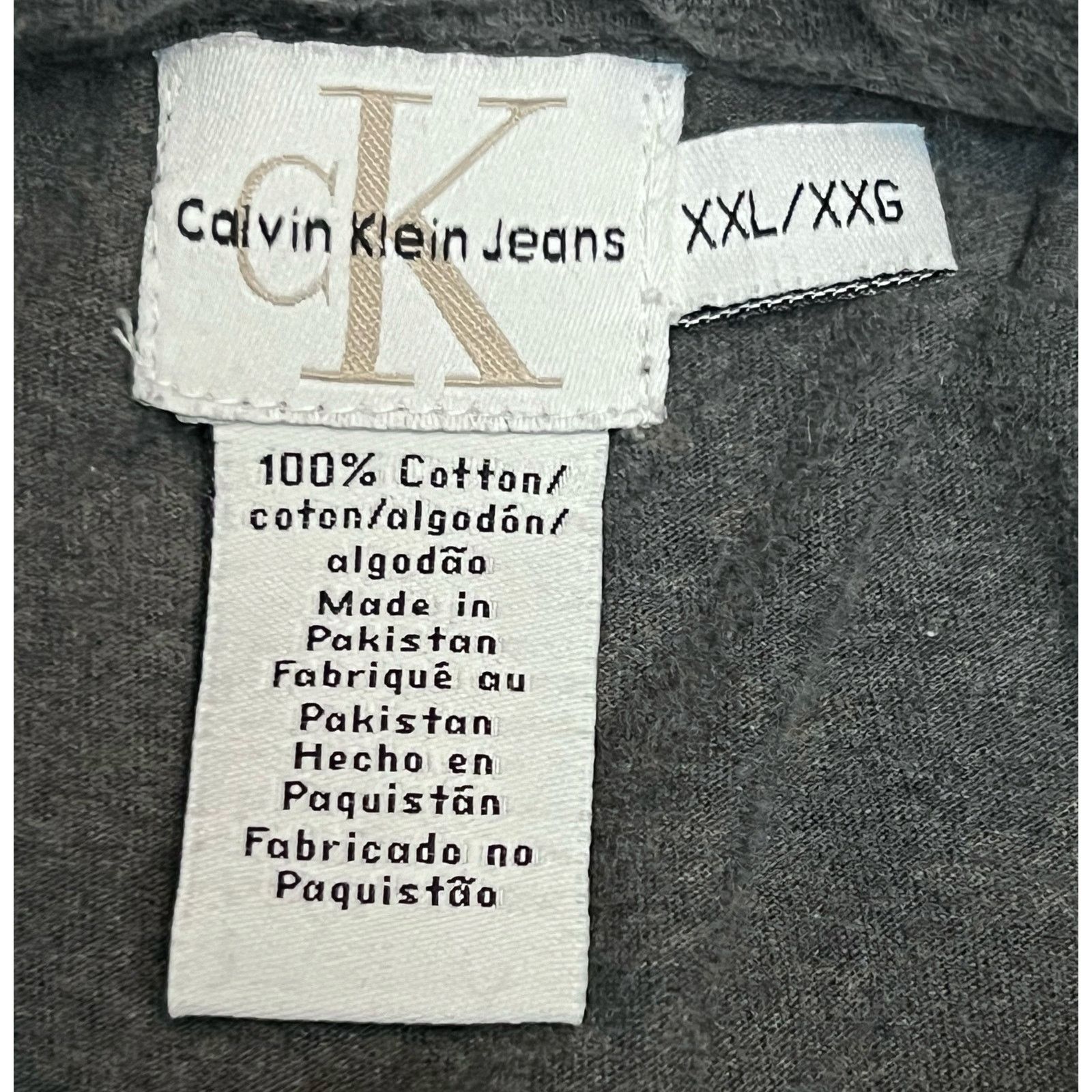 Calvin Klein Calvin Klein Jeans XXL Short Sleeve Button-Up Gray Shirt Size US XXL / EU 58 / 5 - 7 Thumbnail