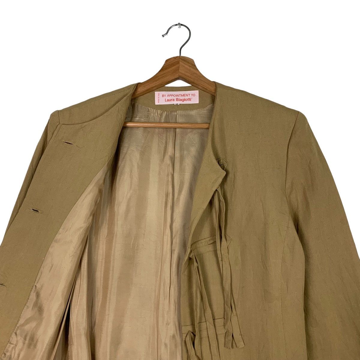 Japanese Brand LAURA BIAGIOTTI Tie Closure Casual Jacket #0126-C7 Size M / US 6-8 / IT 42-44 - 11 Thumbnail