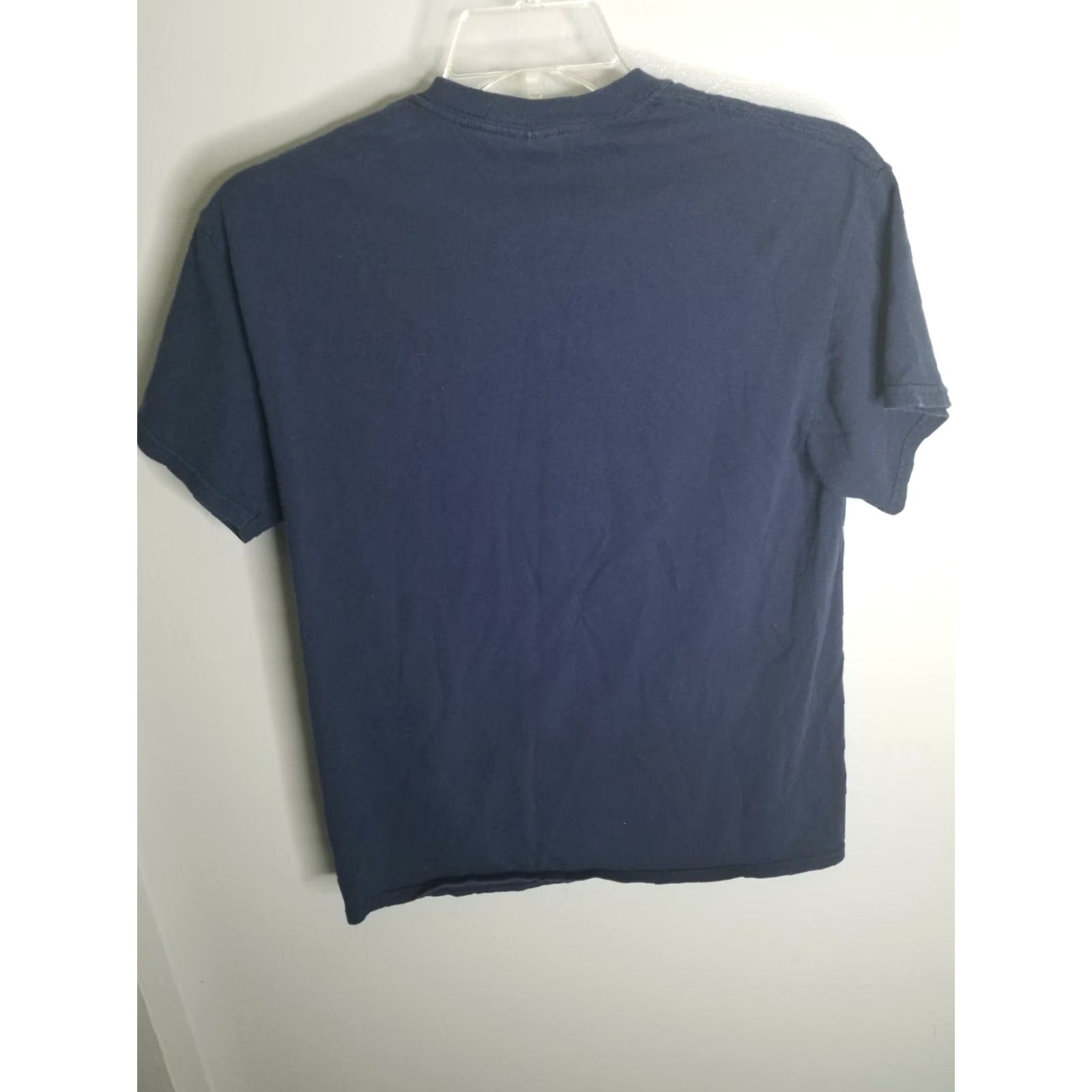 Gildan VINTAGE Mens M God Bless America Navy T-shirt Graphic Print USA Patriot Logo USA Patriotic 80s 90s Shirt Crew Neck Short Sleeve Gildan Size US M / EU 48-50 / 2 - 4 Thumbnail