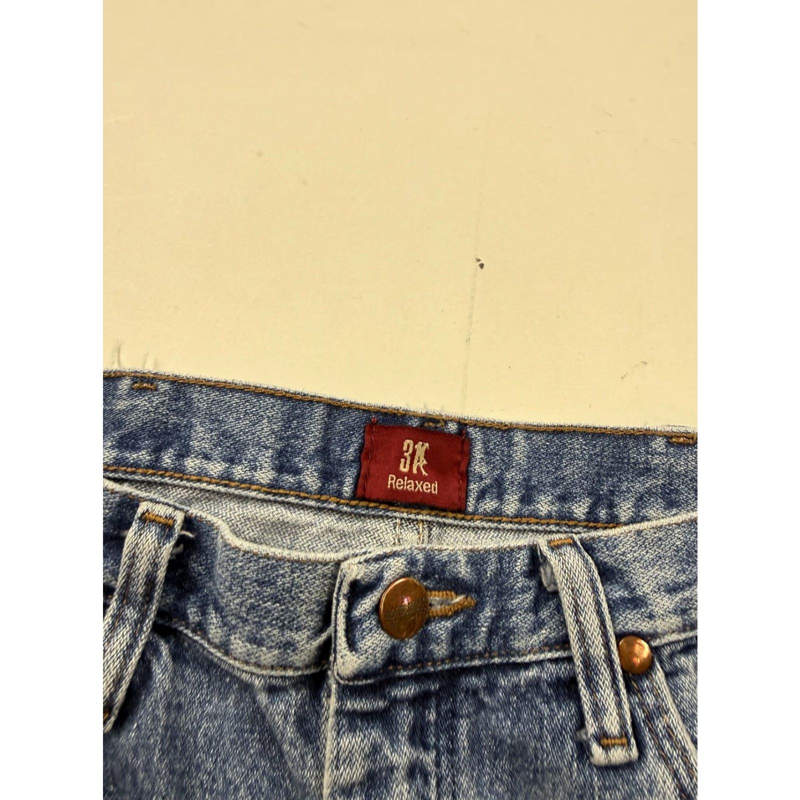 Wrangler Wrangler Jeans Mens 33x31 Blue Relaxed Fit Straight Leg 100% Cotton Denim 3K Size US 33 - 2 Thumbnail