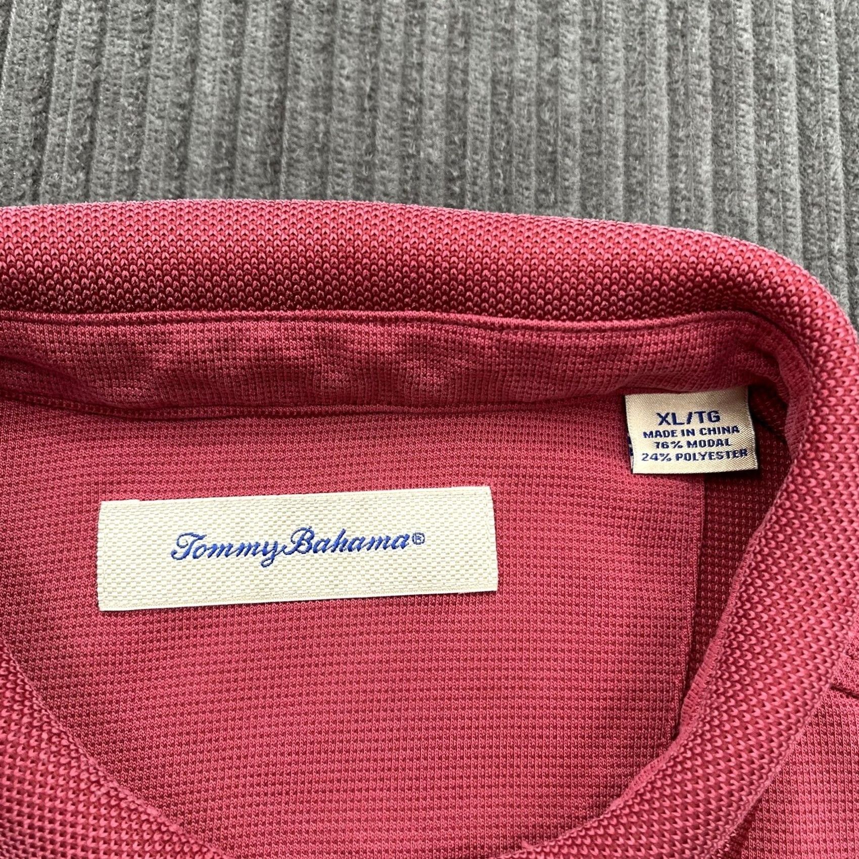 Tommy Bahama Tommy Bahama Polo Shirt Men XL Red Modal Golfing Casual Beach Outdoors Shirt Size US XL / EU 56 / 4 - 3 Thumbnail