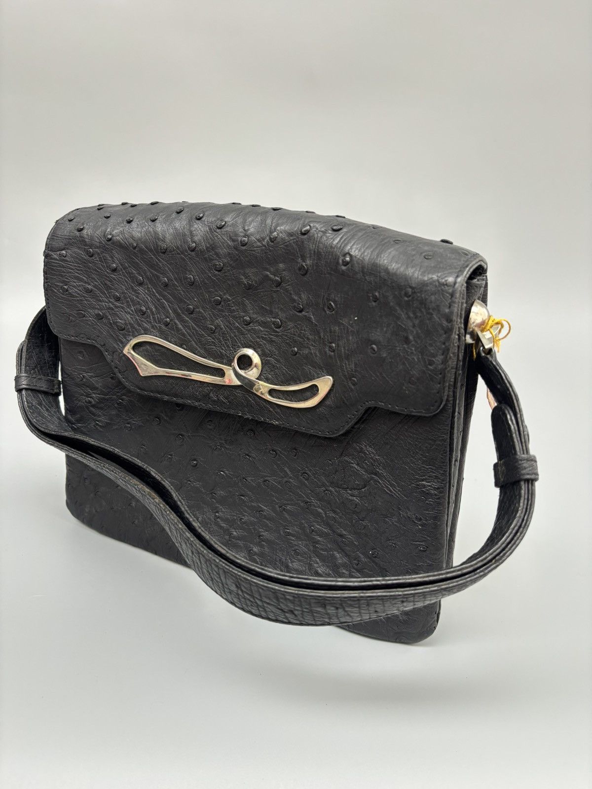Vintage API Hand made in Italy Real ostrich shoulder bag Size ONE SIZE - 5 Thumbnail