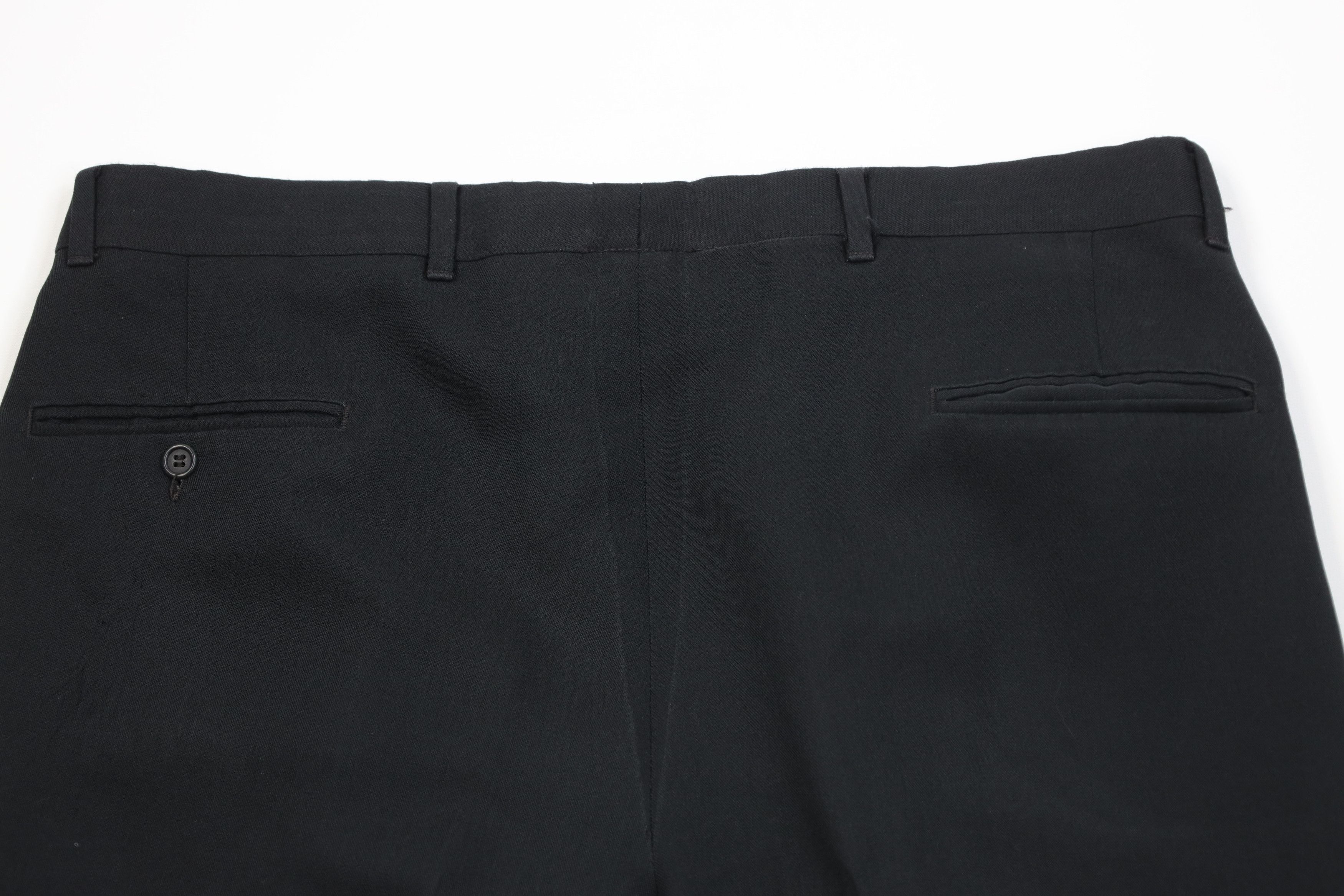 Vintage Vintage 90s Streetwear Silk Blend Wide Leg Chino Pants Black Size US 36 / EU 52 - 12 Thumbnail