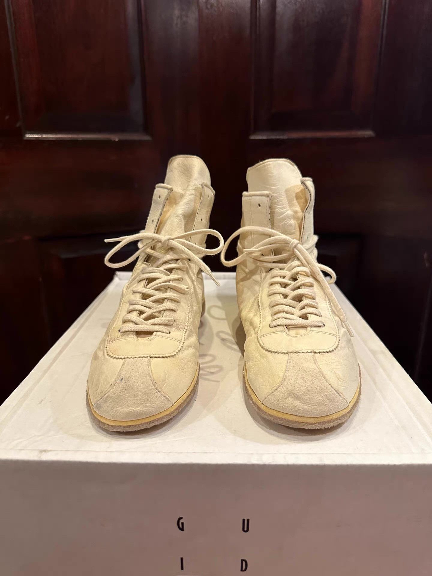 Guidi Guidi White Rubber‑Sole Sneakers Ｑ25 Size US 6 / IT 36 - 1 Thumbnail