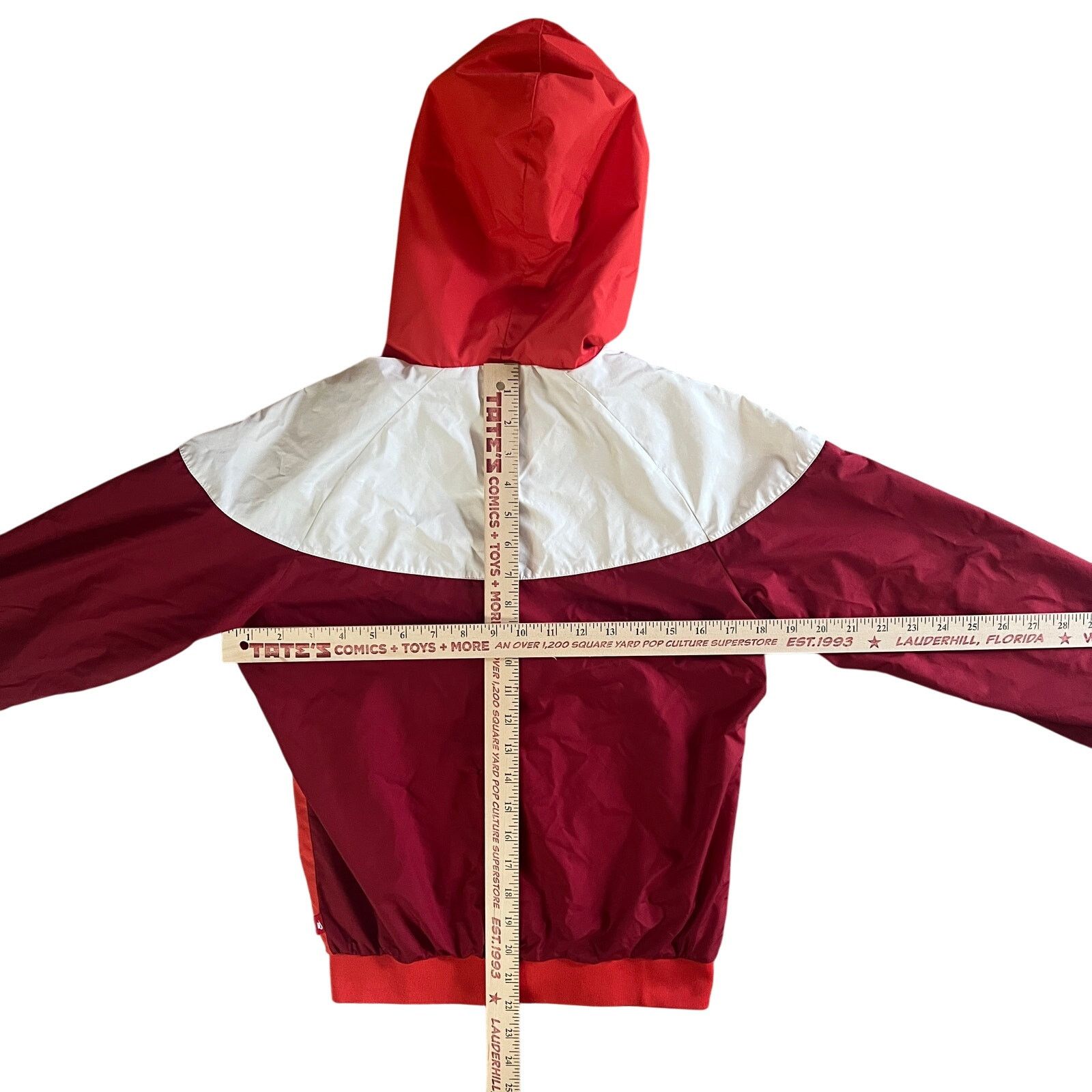 Nike Nike Windrunner Hooded Windbreaker Jacket Red White Size S / US 4 / IT 40 - 12 Thumbnail
