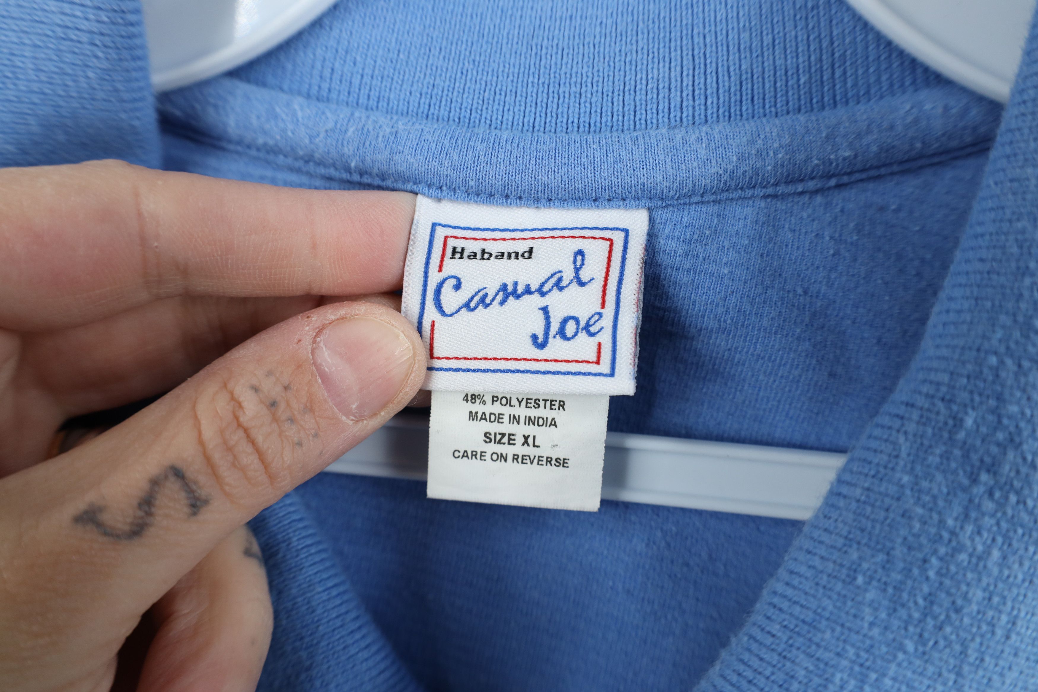 Vintage Vintage 90s Y2K Streetwear Collared Polo Carolina Blue Size US XL / EU 56 / 4 - 8 Thumbnail