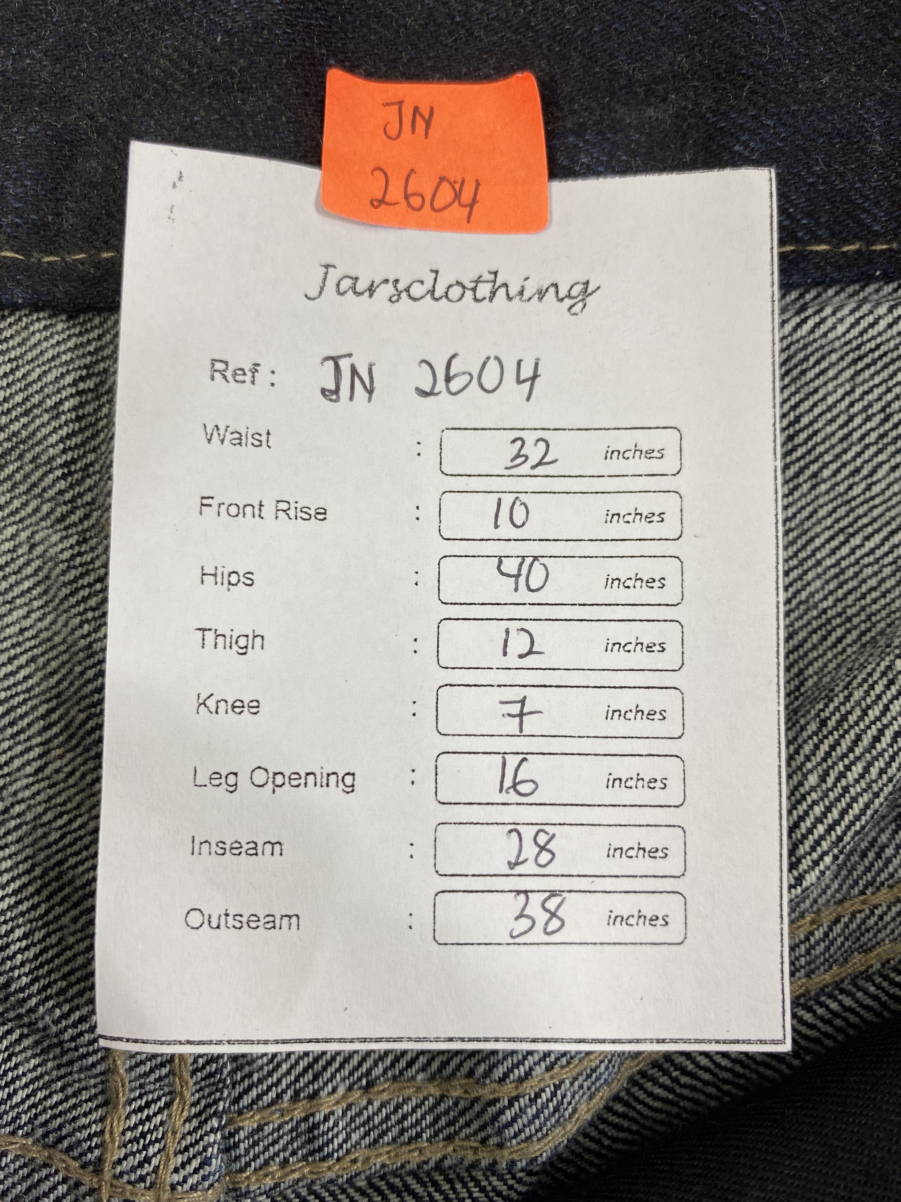 Le Grande Bleu (L.G.B.) Vintage PPFM Jeans 32x28 lgb style Denim - JN2604 Size US 32 / EU 48 - 8 Thumbnail