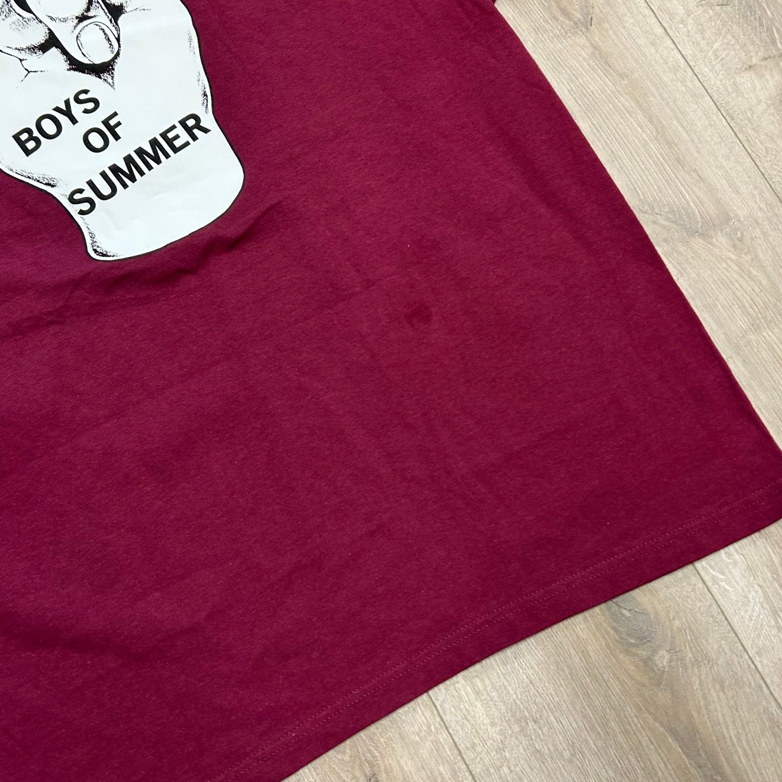 Stussy Boys Of Summer Enigma! Fingers Tee T Shirt Maroon Size XXL Size US XXL / EU 58 / 5 - 6 Thumbnail