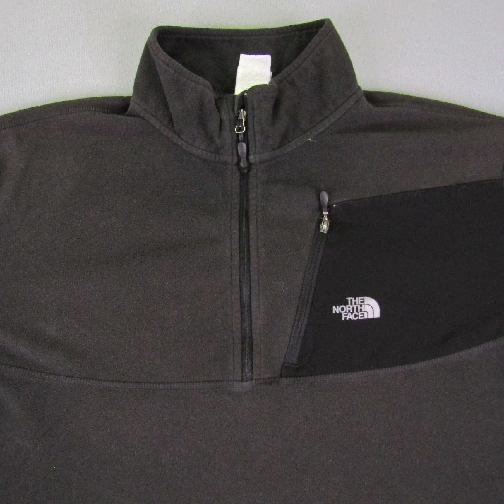 The North Face VINTAGE The North Face Sweater Mens XL Gray Fleece 1/4 Zip Pullover Mock Neck Hiking Outdoor Mens XL Gray Size US XL / EU 56 / 4 - 2 Thumbnail