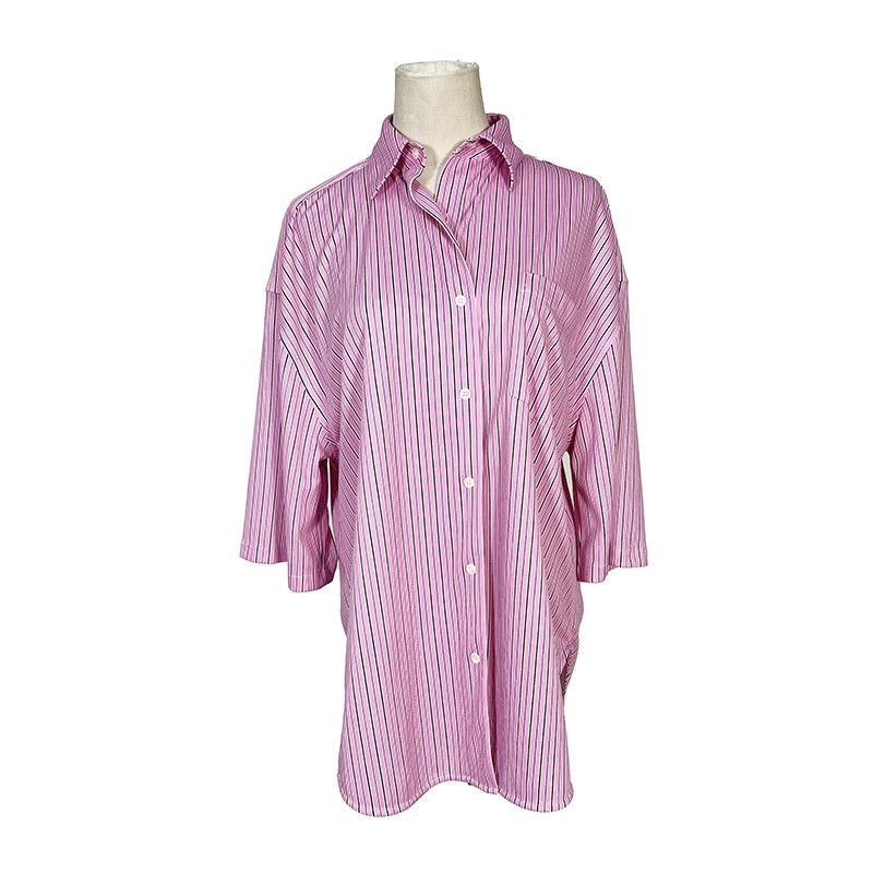 Balenciaga Balenciaga Polyester Striped Shirt XXS Men Size US XXS / EU 40 - 1 Thumbnail