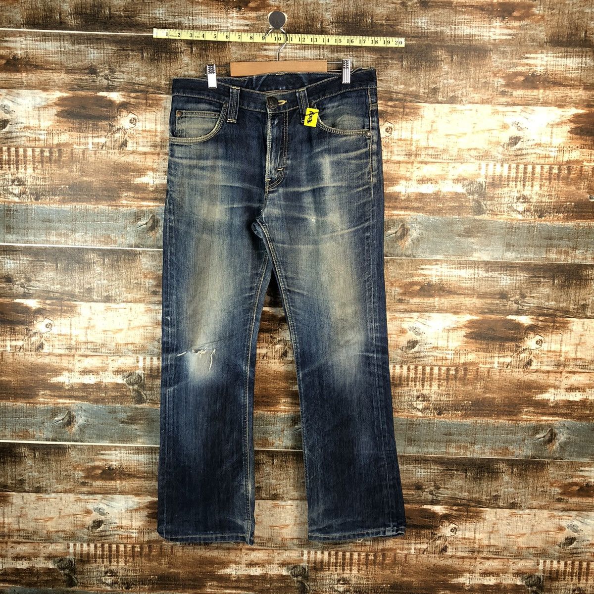 Lee Lee Black Distressed Denim Pants #A2136 Size US 32 / EU 48 - 1 Thumbnail