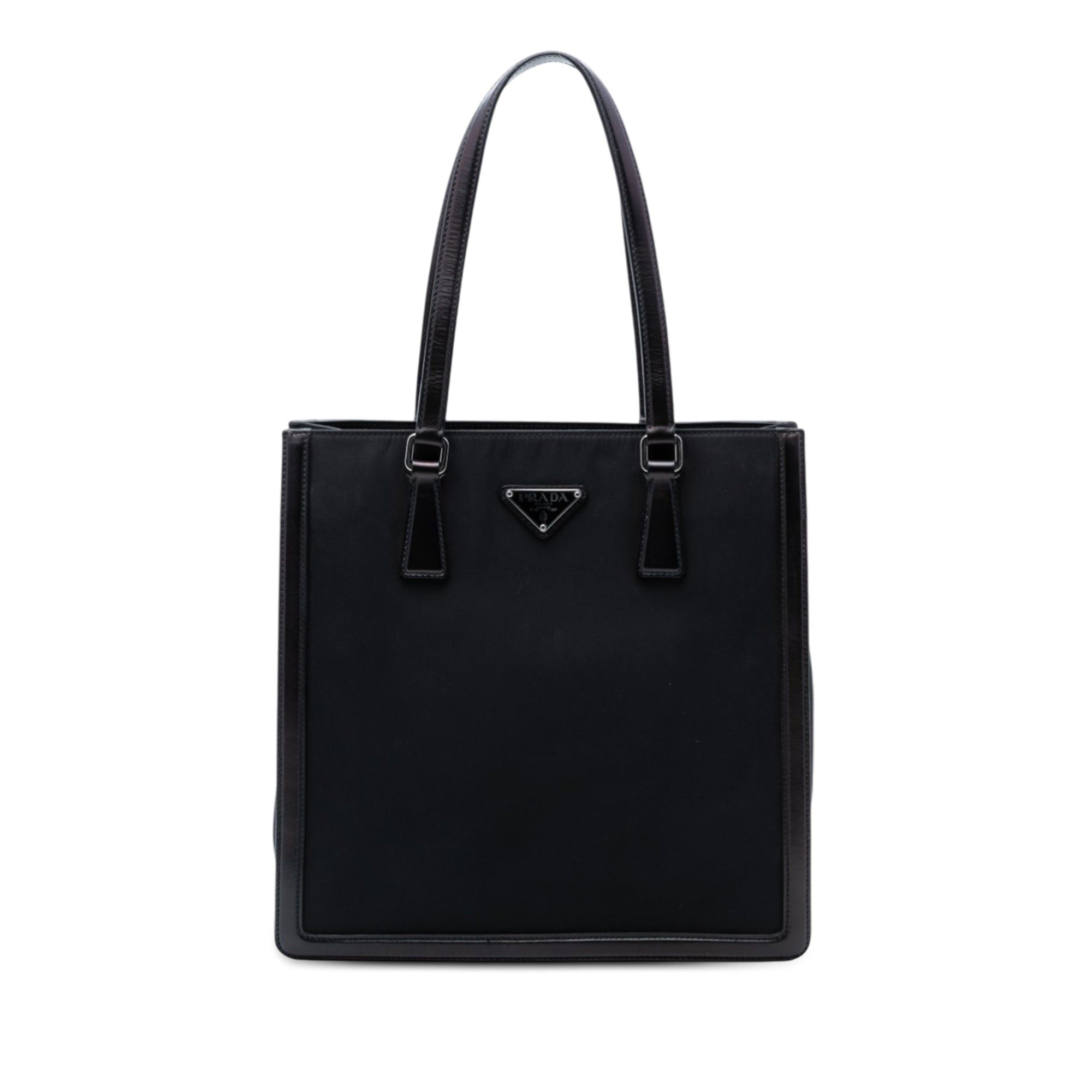 Prada Leather Trimmed Tessuto Tote Size ONE SIZE - 1 Thumbnail
