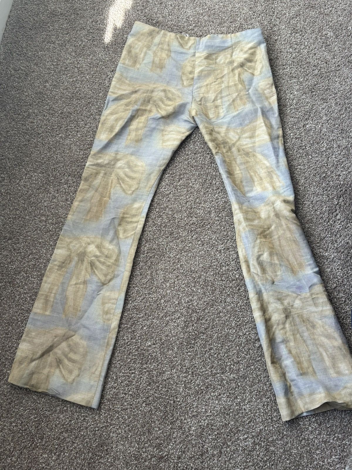 Acne Studios × Designer ACNE STUDIOS Karen Kilimnik Bow Print Pants Size US 31 - 6 Thumbnail