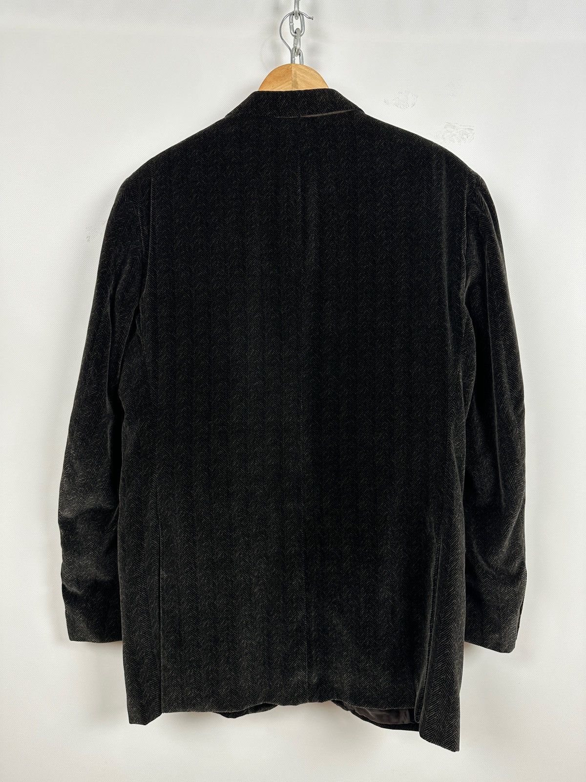 Caruso Raffaele Caruso Sartoria Parma Herringbone Handmade Blazer Size US L / EU 52-54 / 3 - 3 Thumbnail