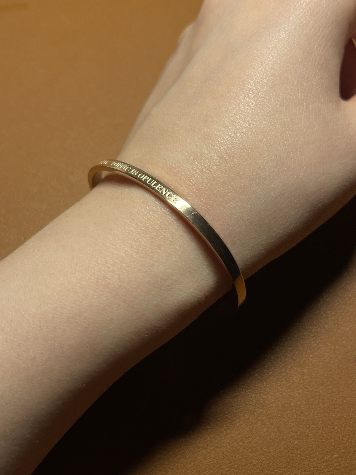 Other Rose Gold metal unisex cuff bracelet Size ONE SIZE - 2 Thumbnail