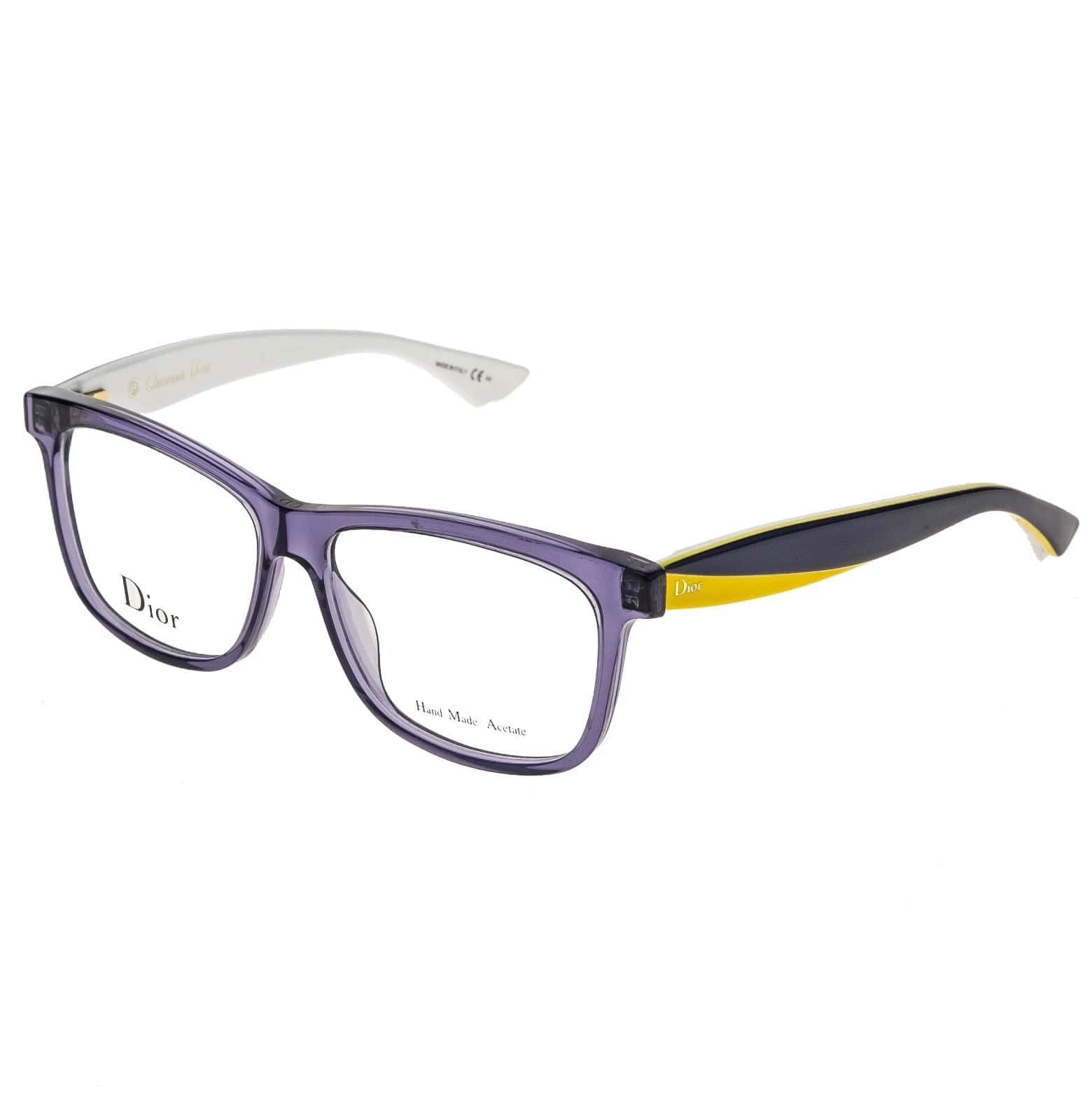 Christian Dior Monsieur CHRISTIAN DIOR CD3290 3290 ENVOL White Yellow Square Optical Size ONE SIZE - 3 Thumbnail