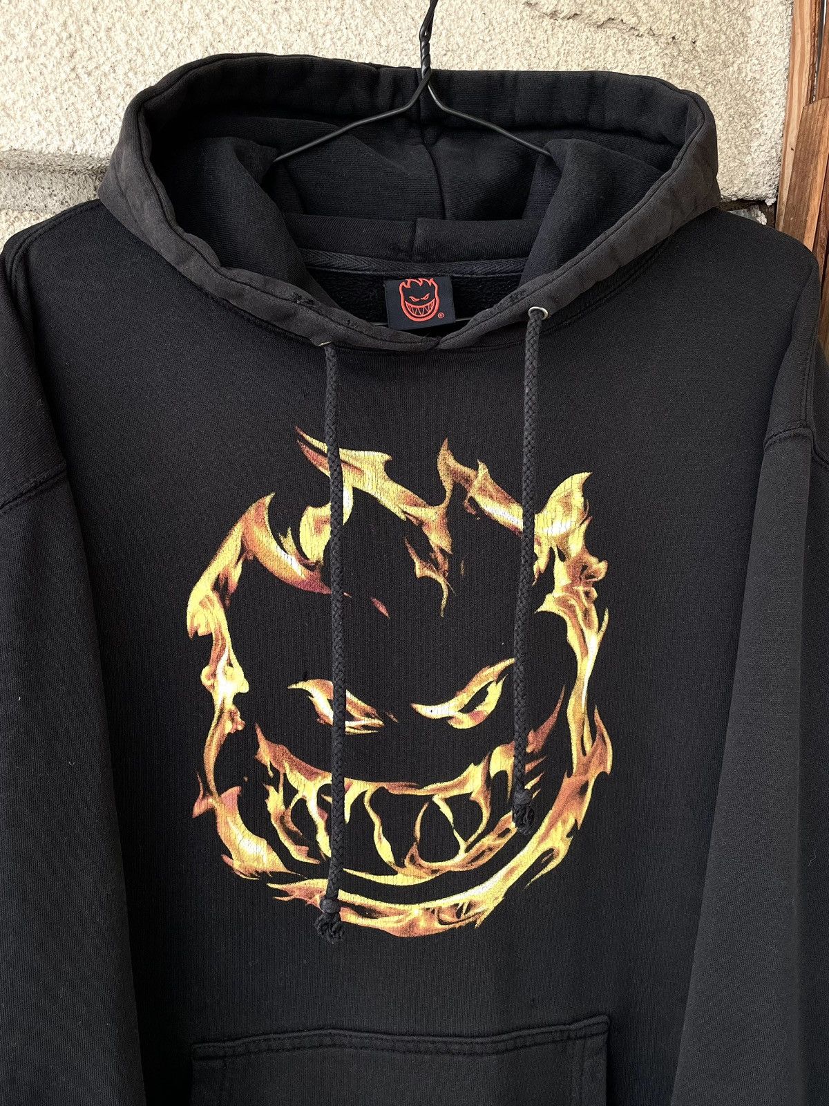 Spitfire Vintage 00s Spitfire Wheels Skateboards Flame Faded Hoodie Size US XL / EU 56 / 4 - 5 Thumbnail