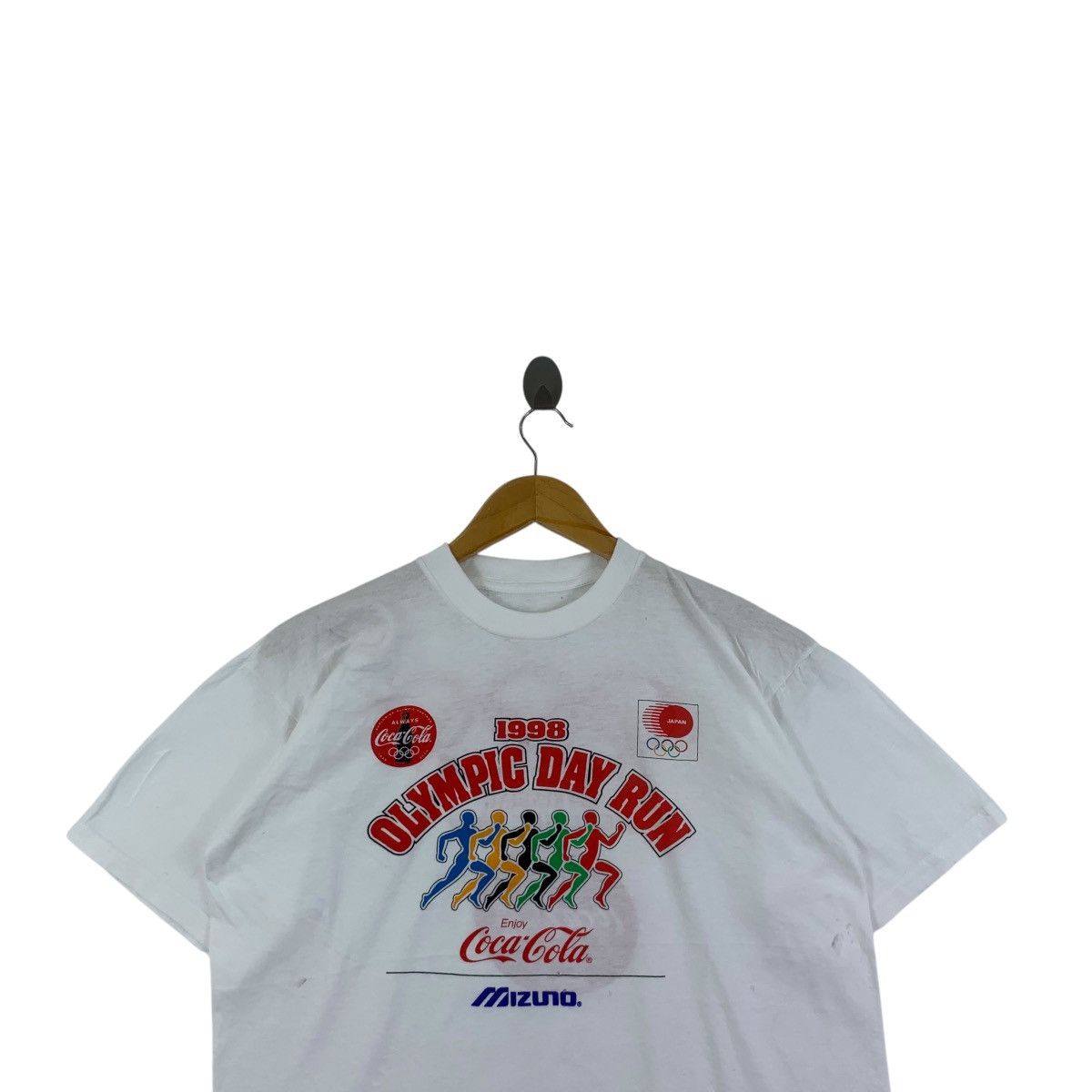 Coca-Cola 1998 OLYMPIC DAY RUN Tシャツ L Coca-Cola 1998 OLYMPIC DAY RUN Tシャツ L 1998年長野オリンピック