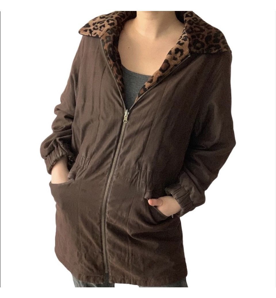 Vintage Vintage 80s Women’s Brown Reversible Winter Overcoat Size M / US 6-8 / IT 42-44 - 1 Thumbnail