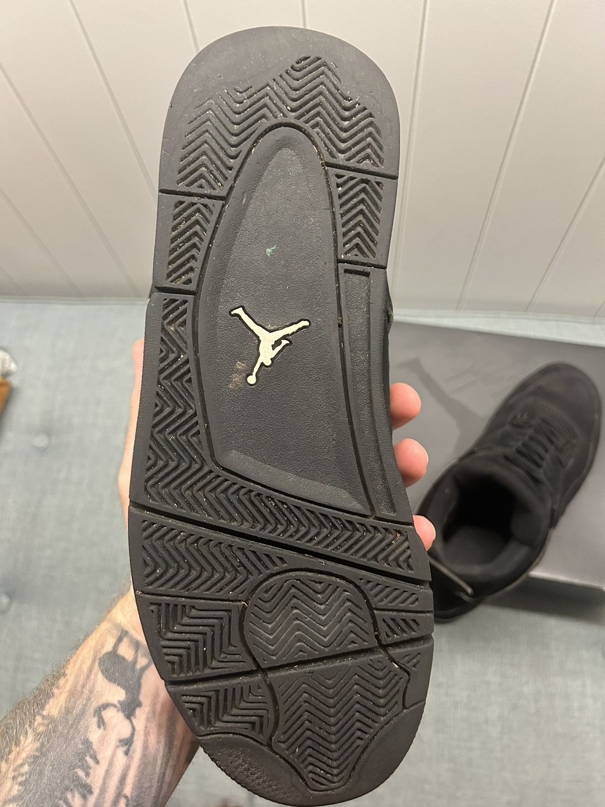 Jordan Brand Air Jordan 4 “Black Cat” 2020 Size US 13 / EU 46 - 7 Thumbnail