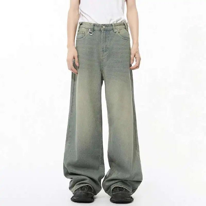 Japanese Brand Gray Wide Leg Washed Baggy Jeans Denim Size US 30 / EU 46 - 9 Thumbnail