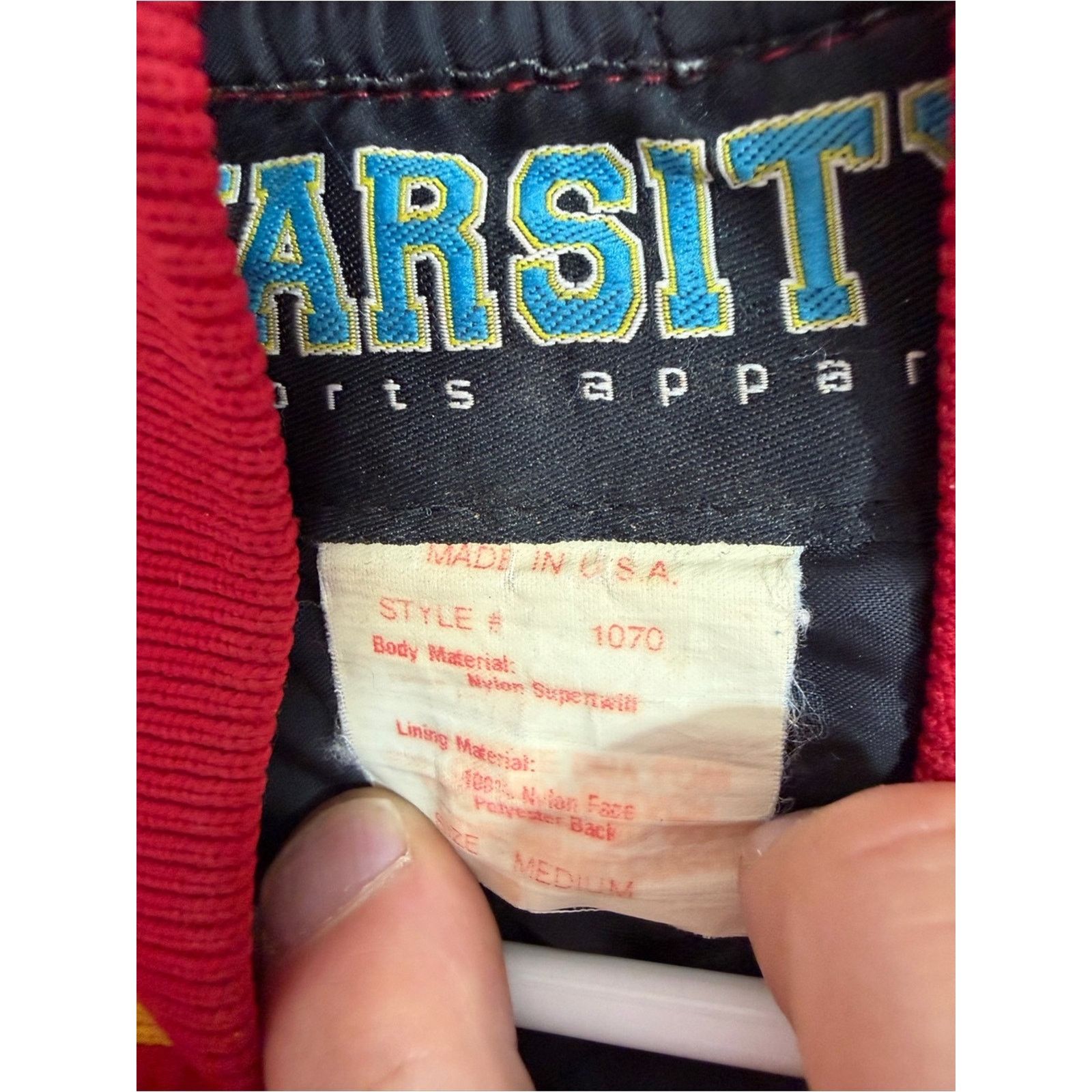 Other Vintage 80s Rutgers CC Varsity Satin Bomber Jacket RARE 1/1 Size US M / EU 48-50 / 2 - 7 Thumbnail