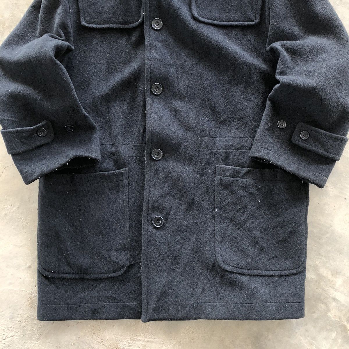 Original Montgomery MONTGOMERY Duffle Wool Hooded Coat Size US M / EU 48-50 / 2 - 6 Thumbnail