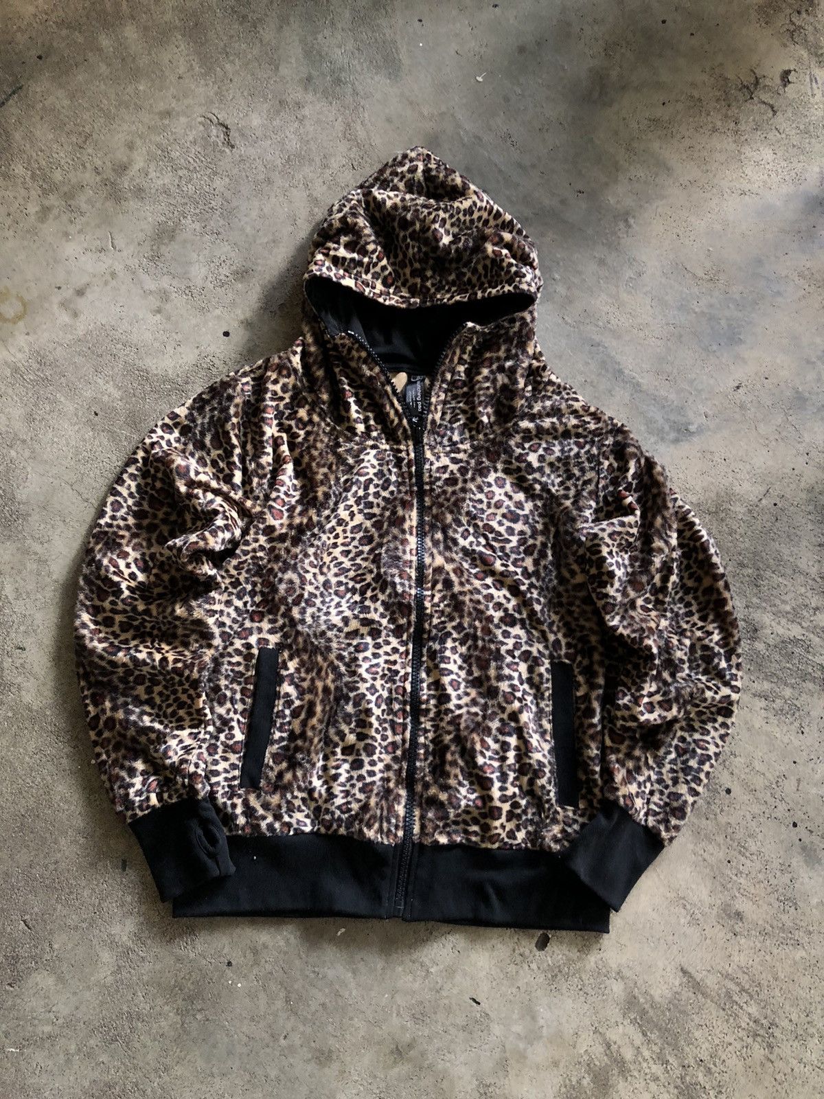 Pre-owned If Six Was Nine X Le Grande Bleu L G B Japanese Launching Pad Leopard Hoodie Lgbstyle (size Medium)