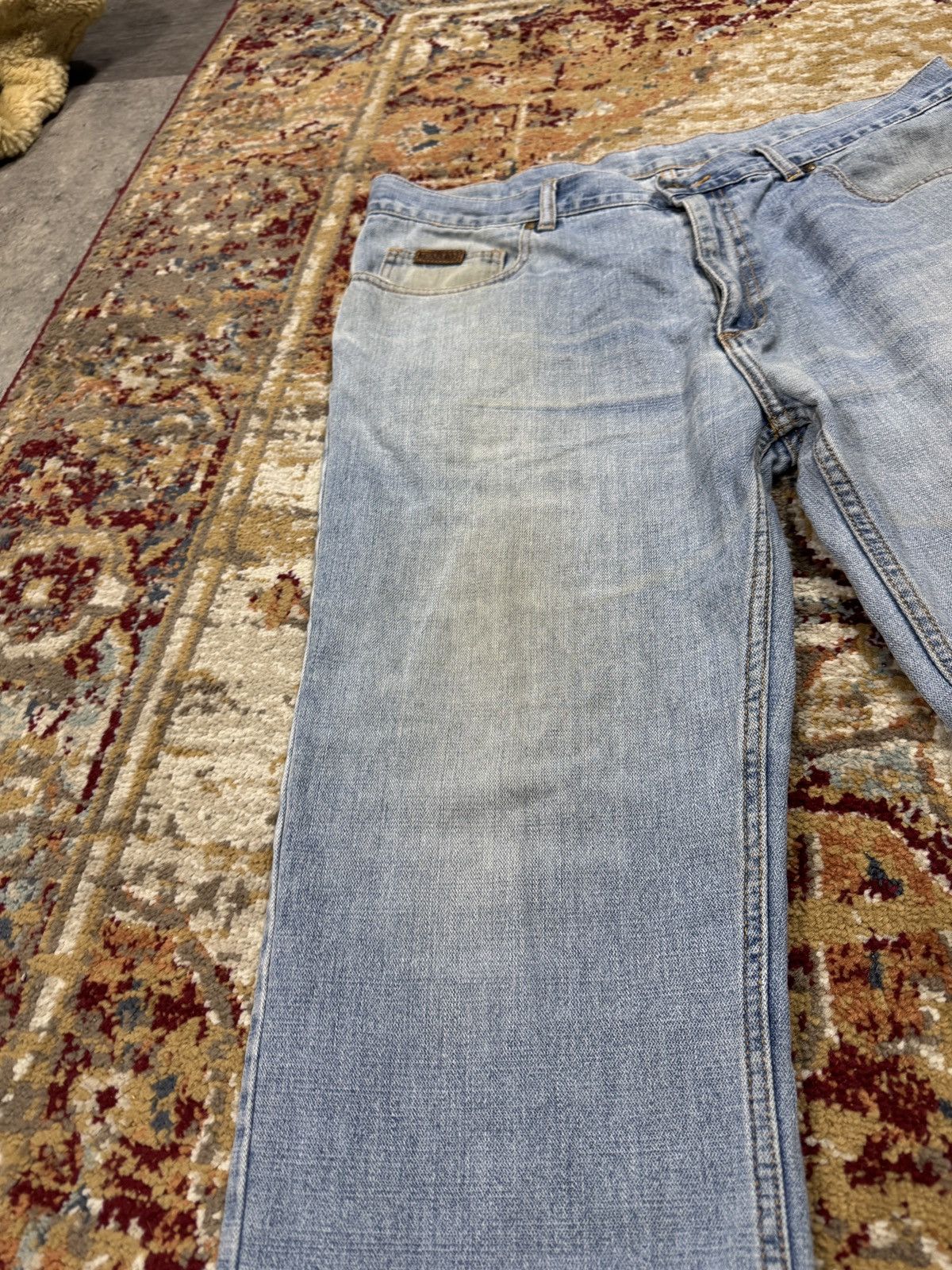 Vintage ᶠᵃⁿᶜʸᵍᵘʸ Vintage Baggy Washed Denim Jeans Wide leg Y2K Size US 36 / EU 52 - 3 Thumbnail
