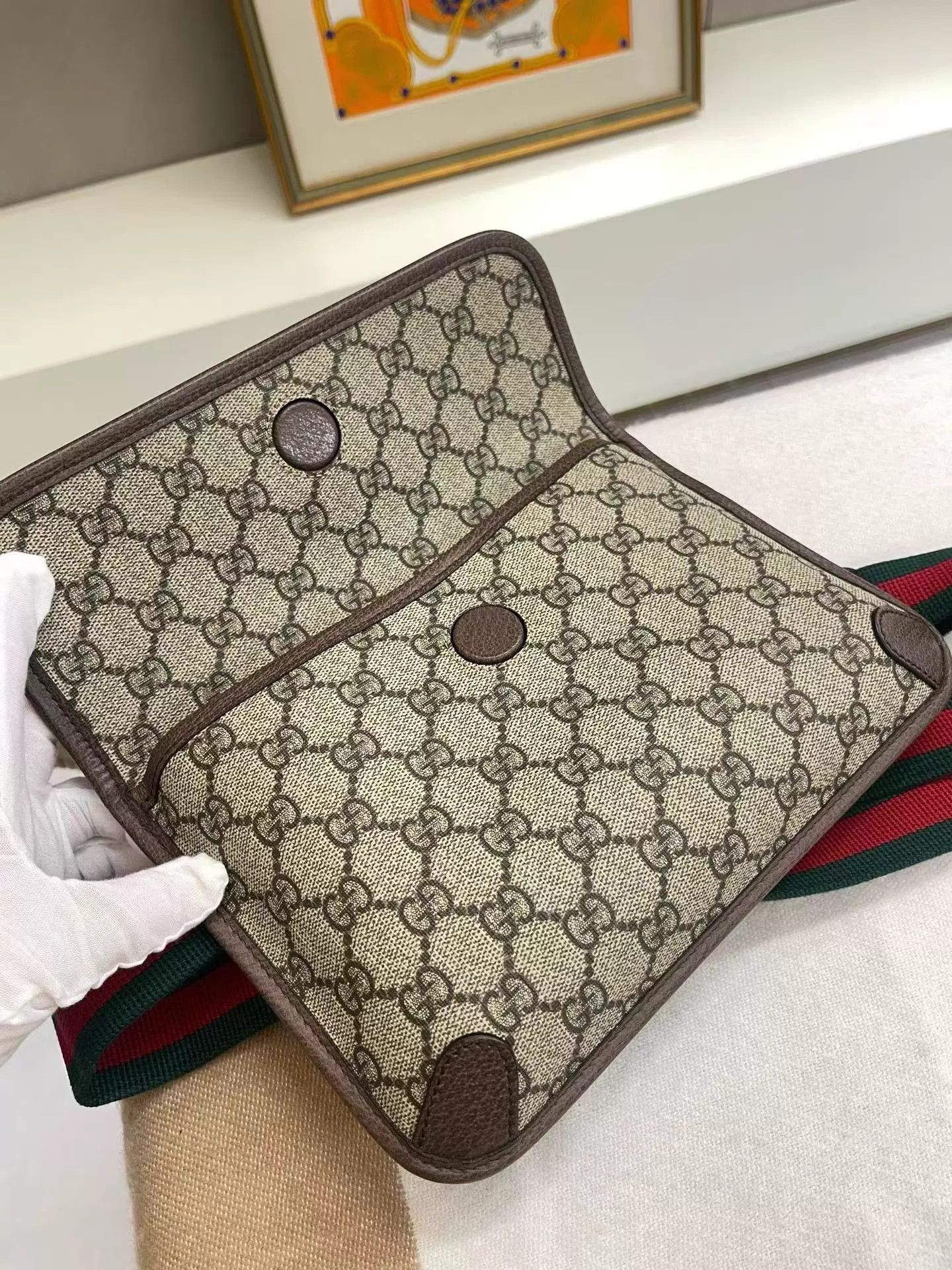 Gucci Gucci Tiger Monogram Waistpack Web Strap 027 AK689 Size ONE SIZE - 5 Thumbnail