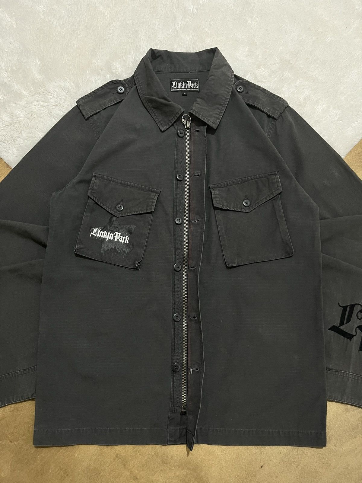 Other Vintage 2005 Linkin Park Military Field Jacket LP Rare Merch Size US M / EU 48-50 / 2 - 3 Thumbnail