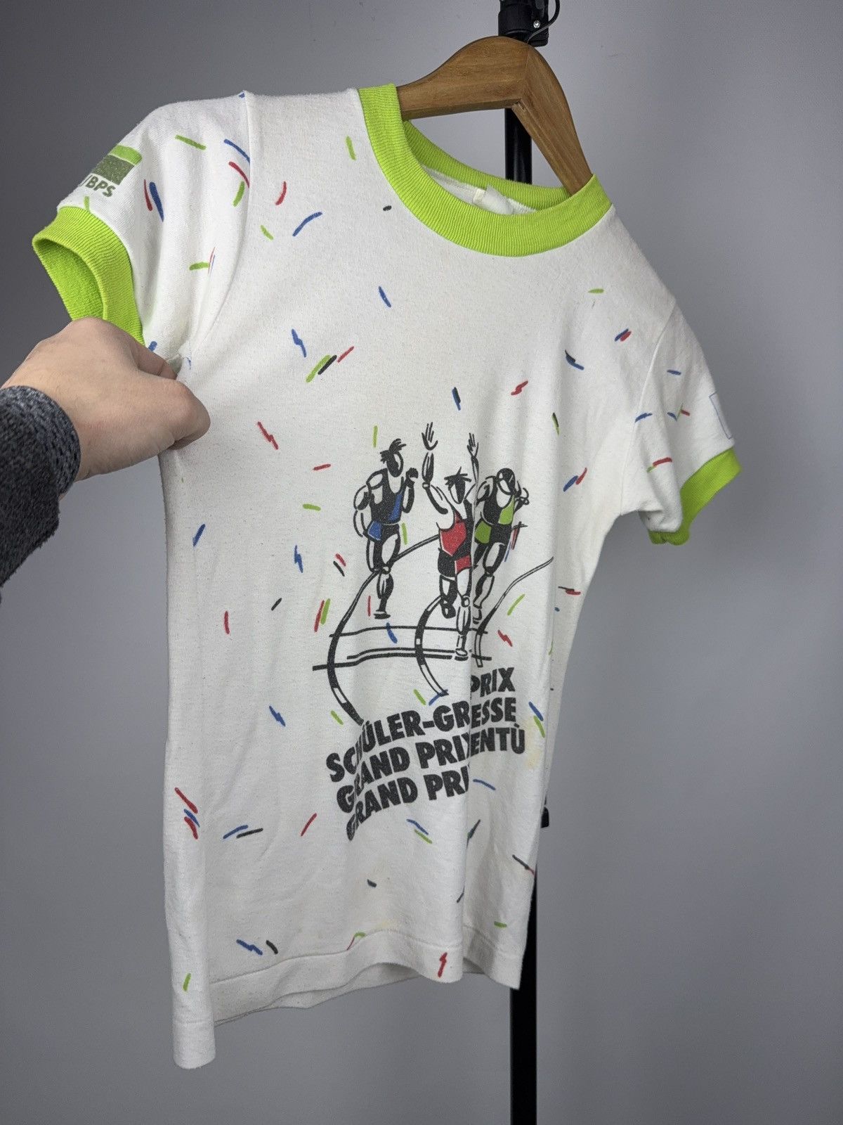 Adidas 1980s Adidas Trefoil Grand Prix Cycling Women’s T-Shirt Size XS / US 0-2 / IT 36-38 - 7 Thumbnail