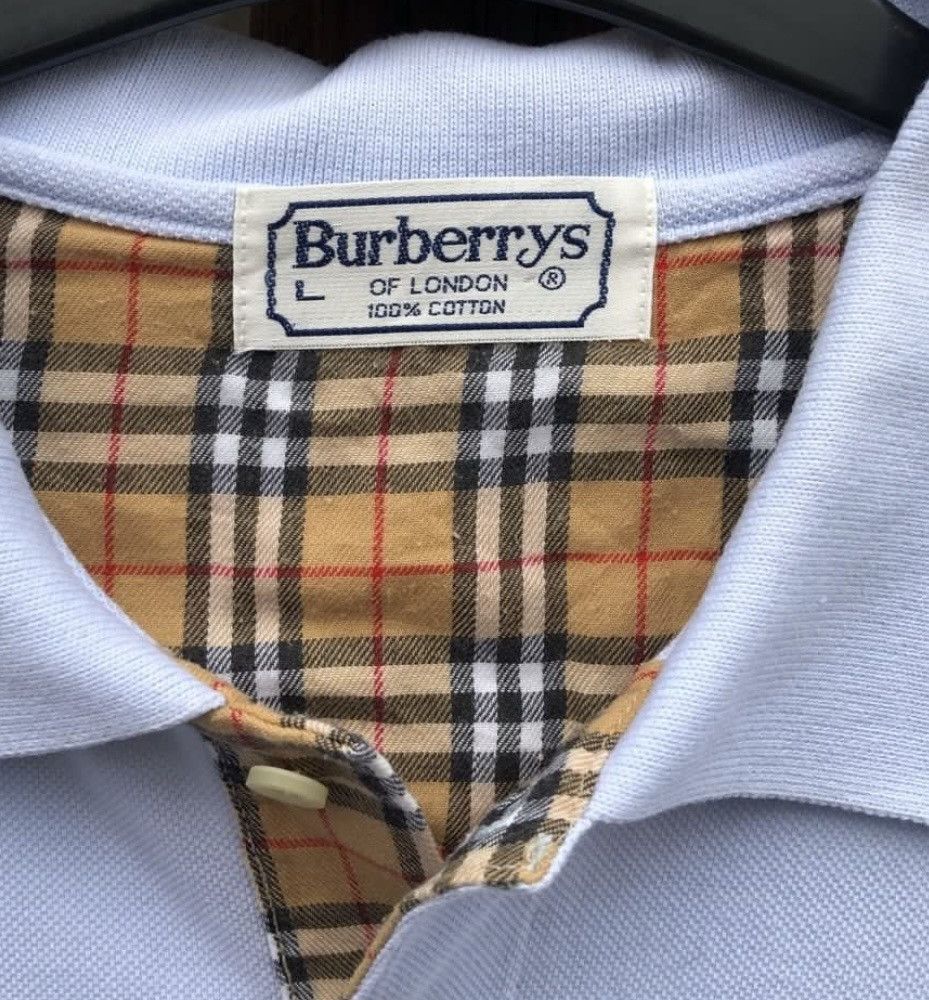 Burberry Burberrys of London Nova Check Long Sleeve Rugby White Size US L / EU 52-54 / 3 - 2 Thumbnail