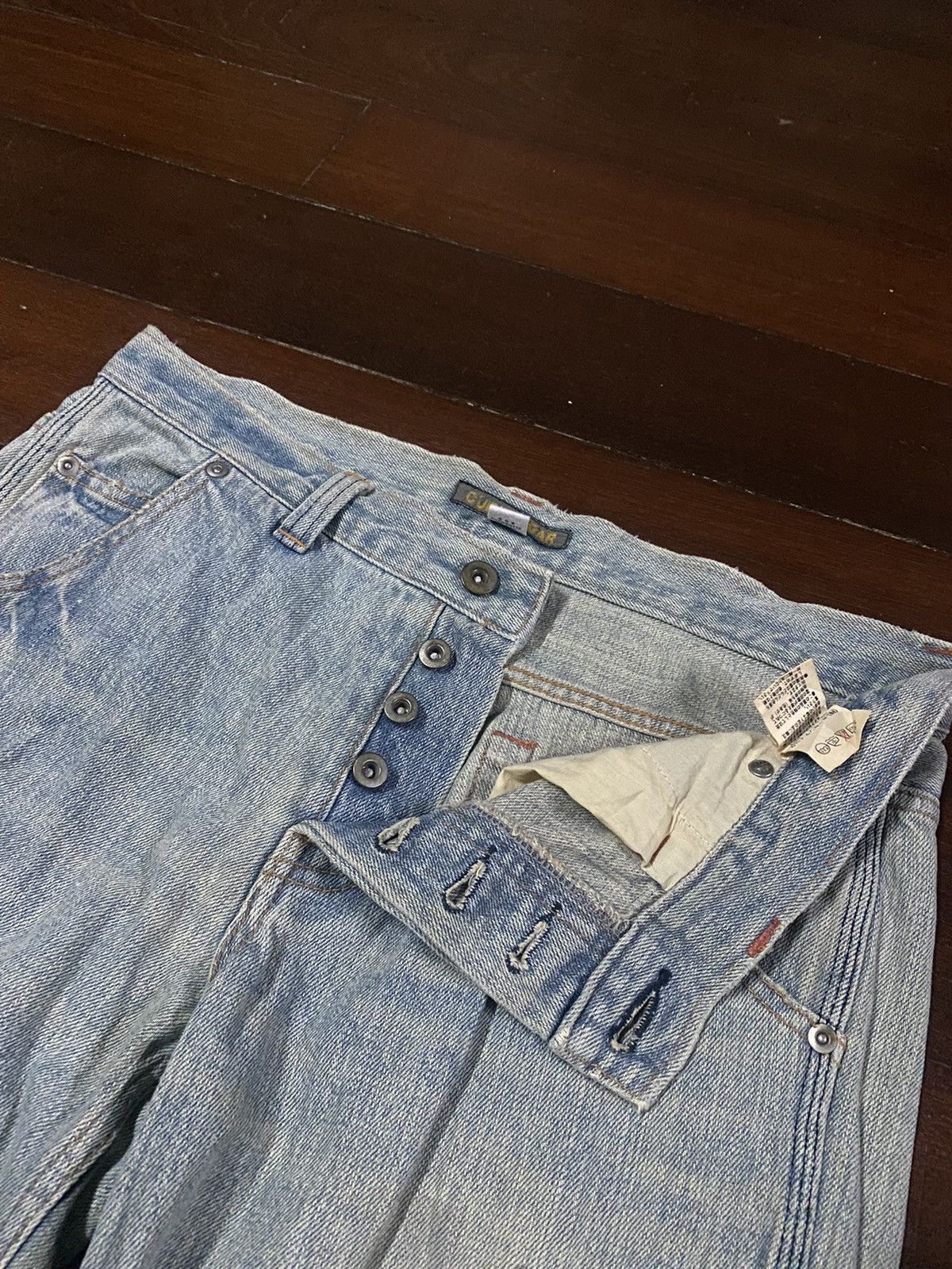 Japanese Brand FIRE 🔥 CUBE SUGAR CARGO MULTI POCKETS FLARE JEANS Size US 34 / EU 50 - 11 Thumbnail