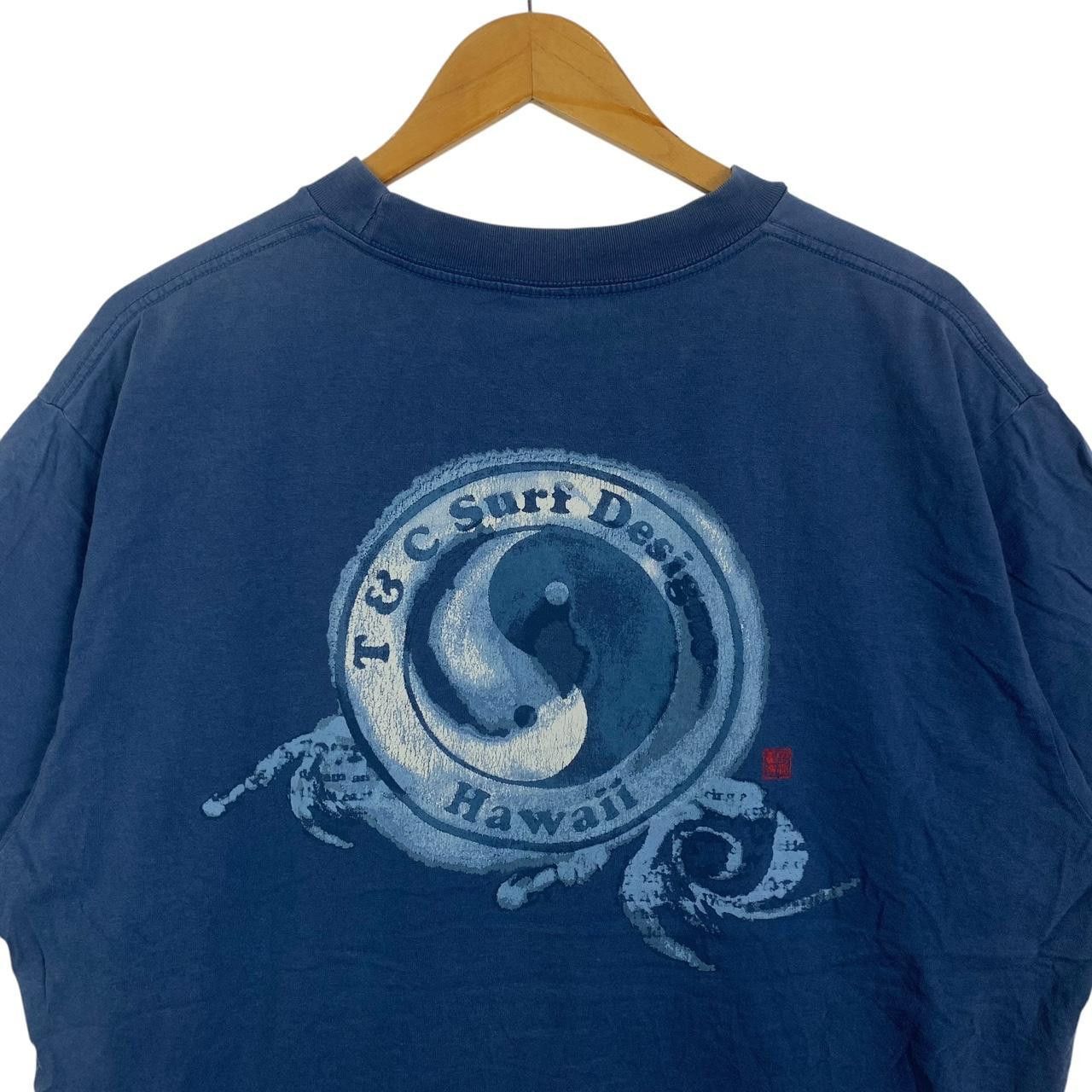 Vintage Vintage 90’ T&C SURF DESIGN Hawaii Ying Yang Trashed Tee Size US XL / EU 56 / 4 - 8 Thumbnail