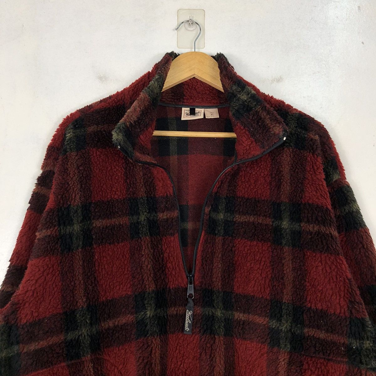 Woolrich Woolen Mills Vintage Woolrich Checkered Fleece Jacket Size US XL / EU 56 / 4 - 10 Thumbnail