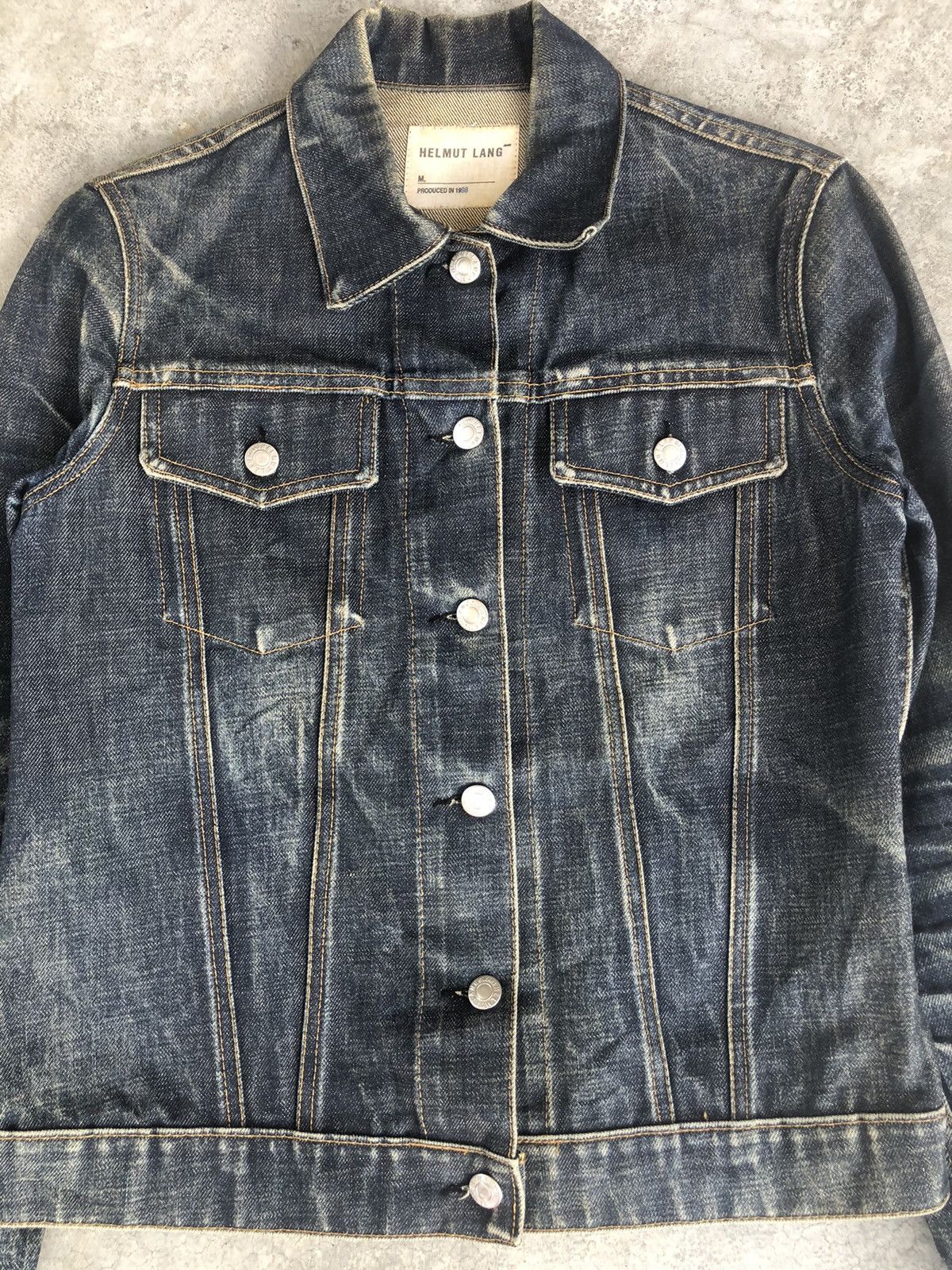 Helmut Lang Helmut Lang Denim Jacket Classic Raw Denim Size US XS / EU 42 / 0 - 5 Thumbnail