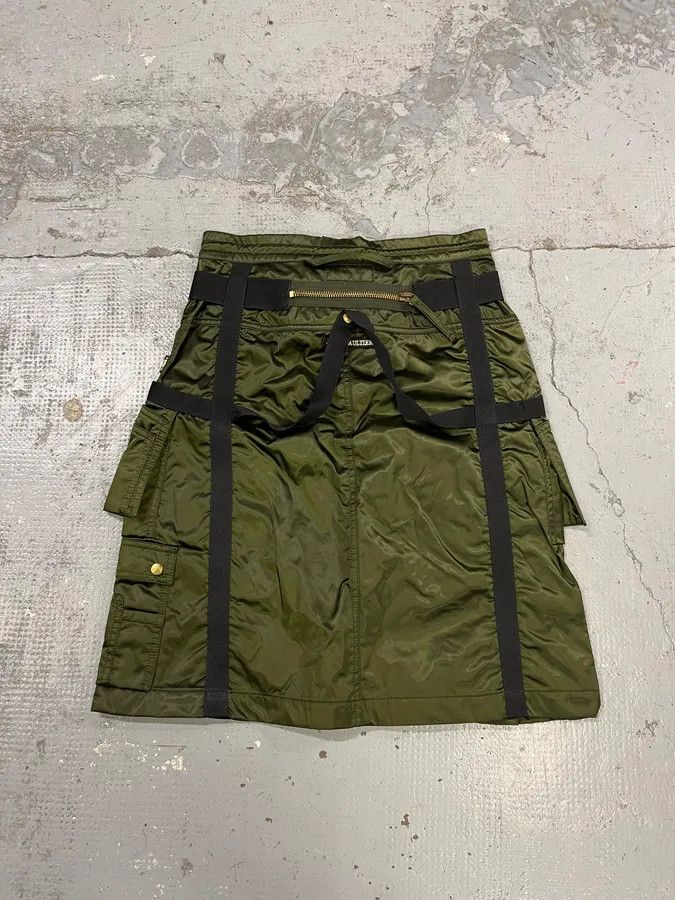 Jean Paul Gaultier AW2003 Jean Paul Gaultier Bondage Khaki Military Skirt Size 27" / US 4 / IT 40 - 8 Thumbnail